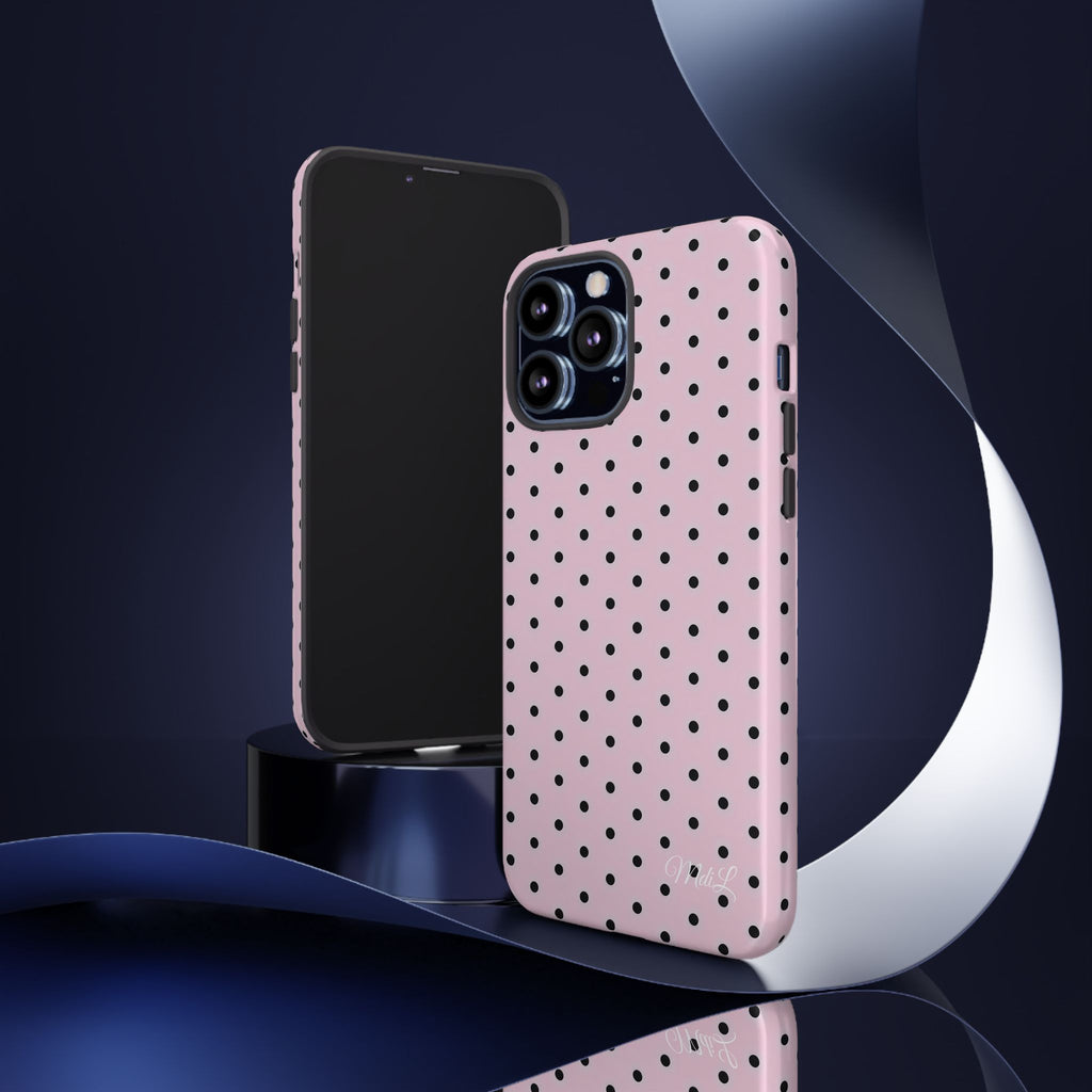 Polka Dots | Pink and Black - Mare di Luna