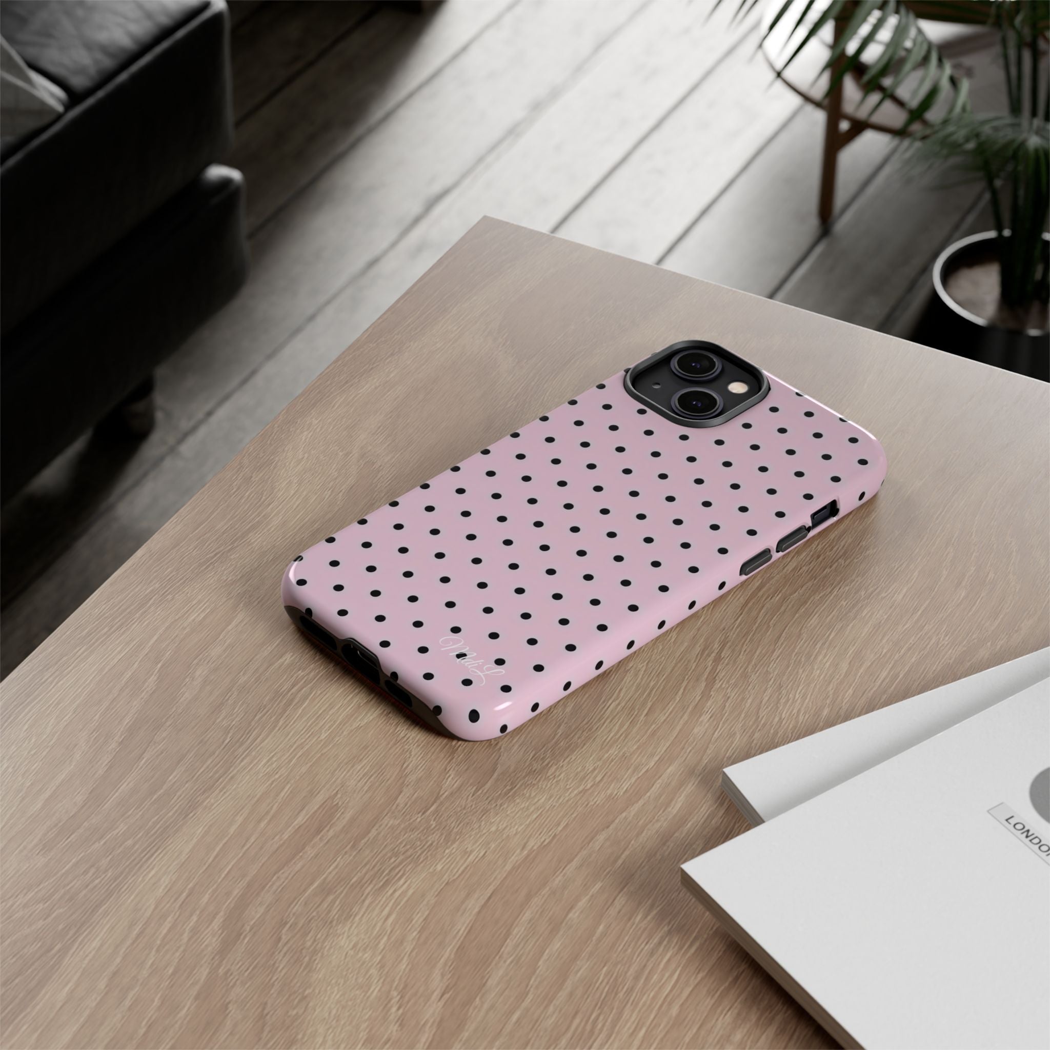 Polka Dots | Pink and Black - Mare di Luna