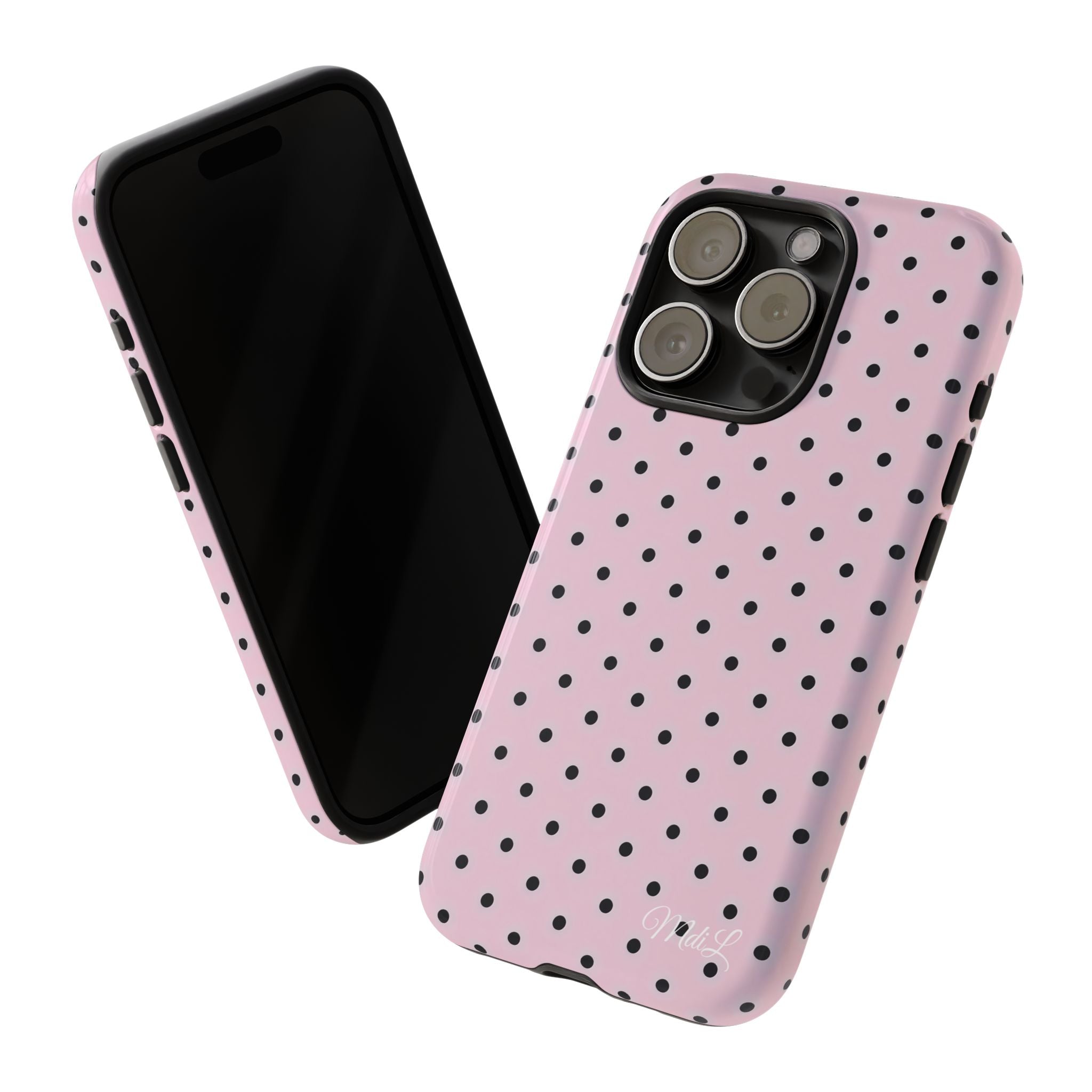 Polka Dots | Pink and Black - Mare di Luna