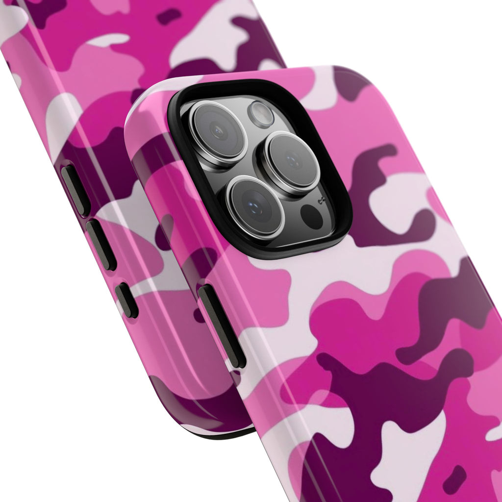 Magenta Camo iPhone Case