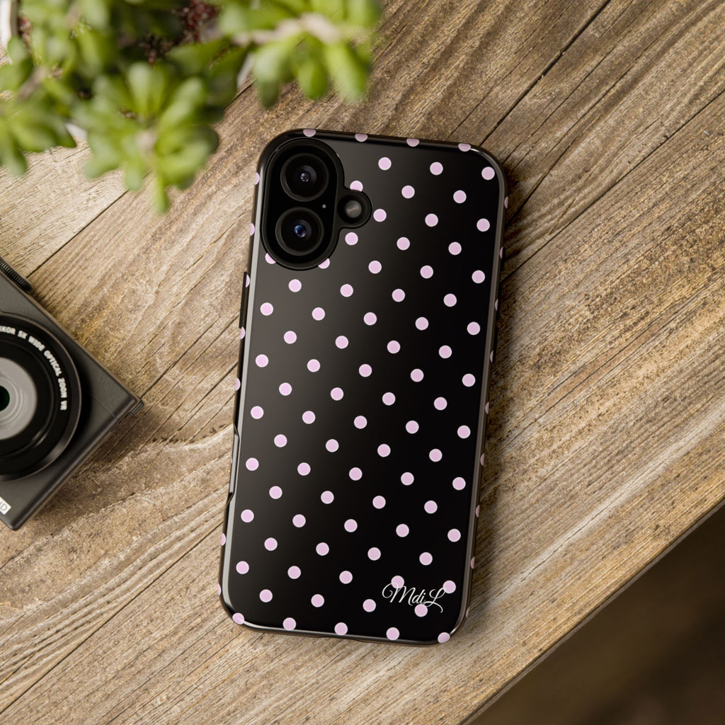 Polka Dots | Pink and Black - Mare di Luna