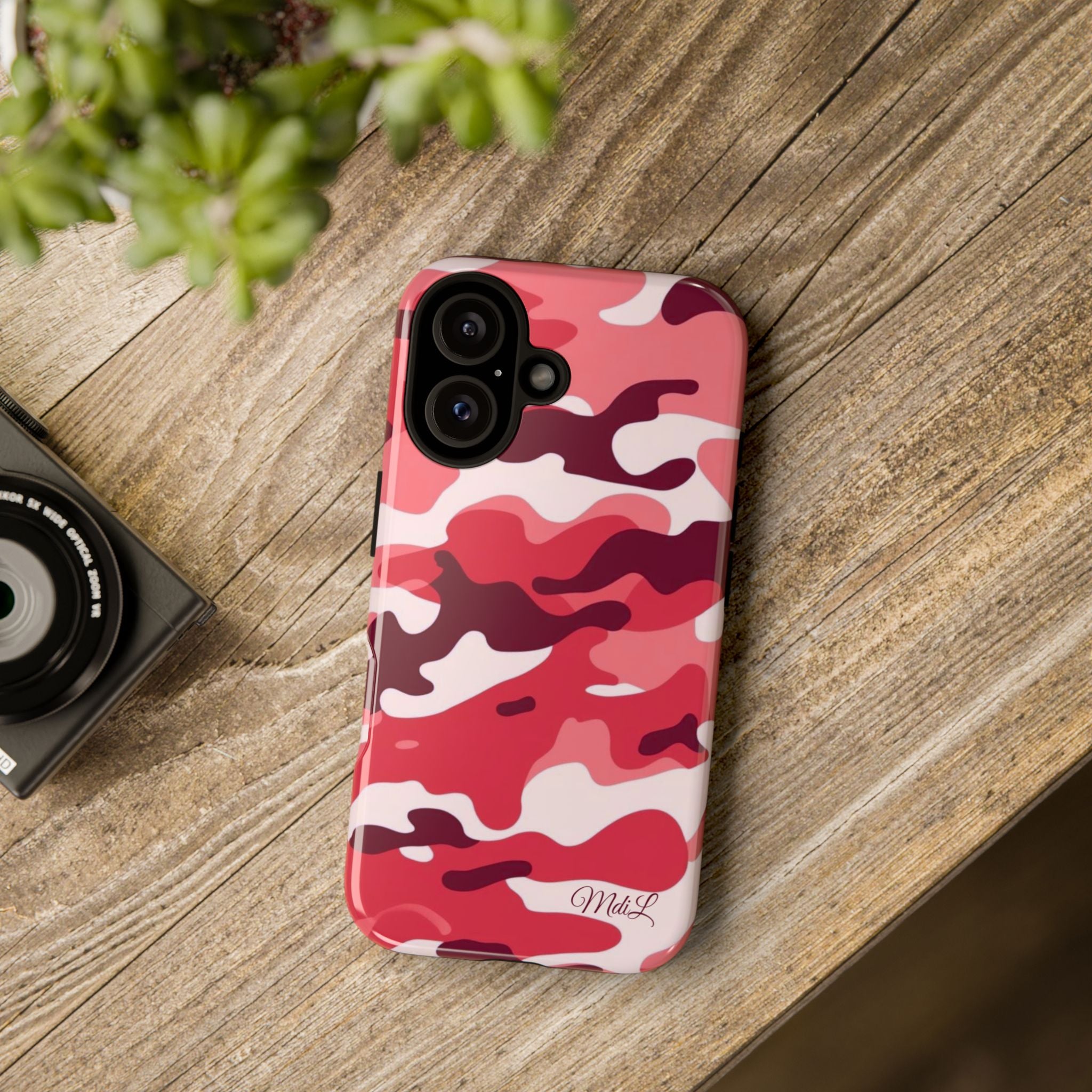 Red Camo iPhone Case