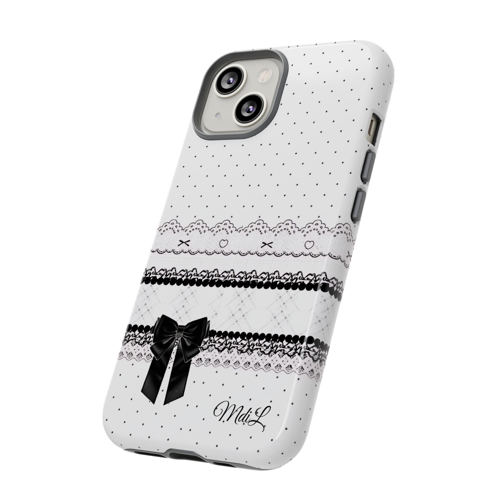 Dotted Lace | Black and White - Mare di Luna