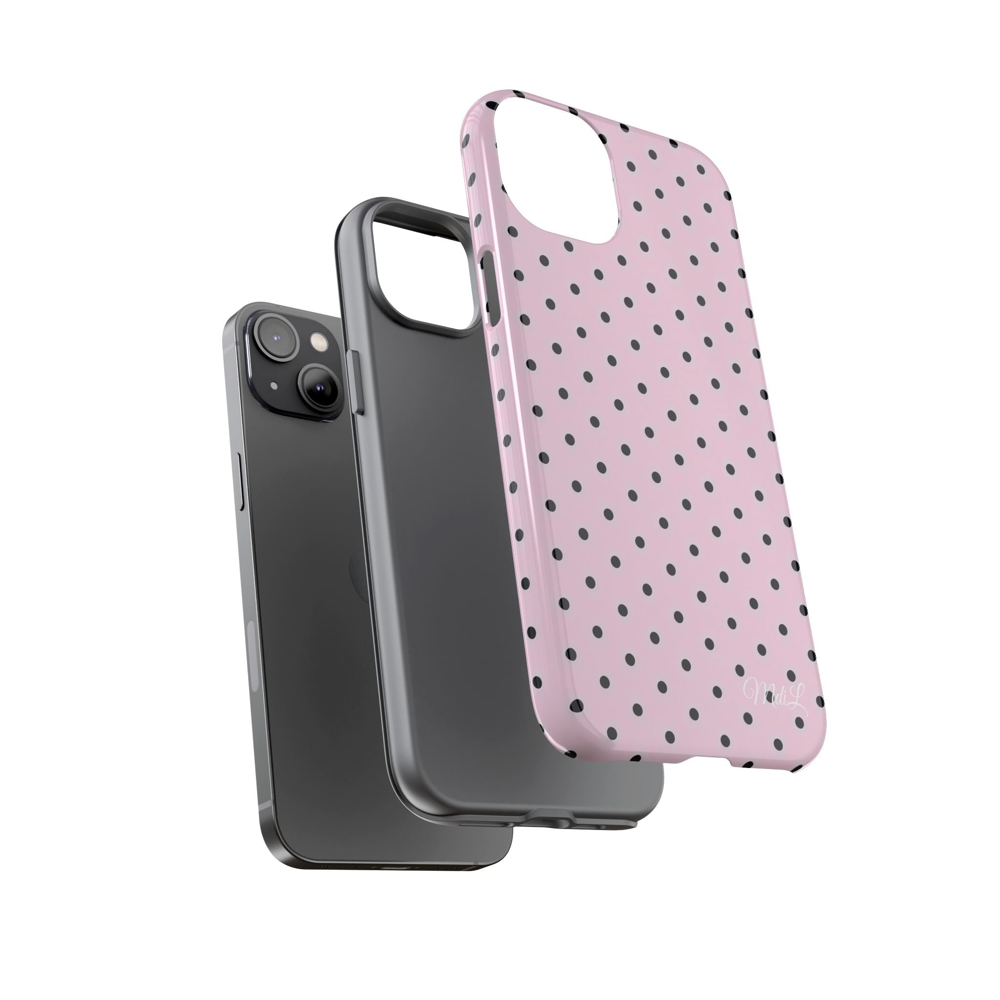 Polka Dots | Pink and Black - Mare di Luna