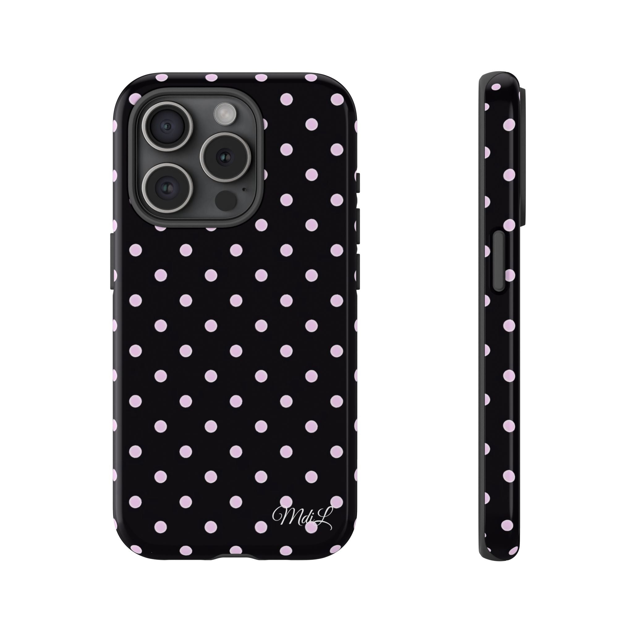 Polka Dots | Pink and Black - Mare di Luna