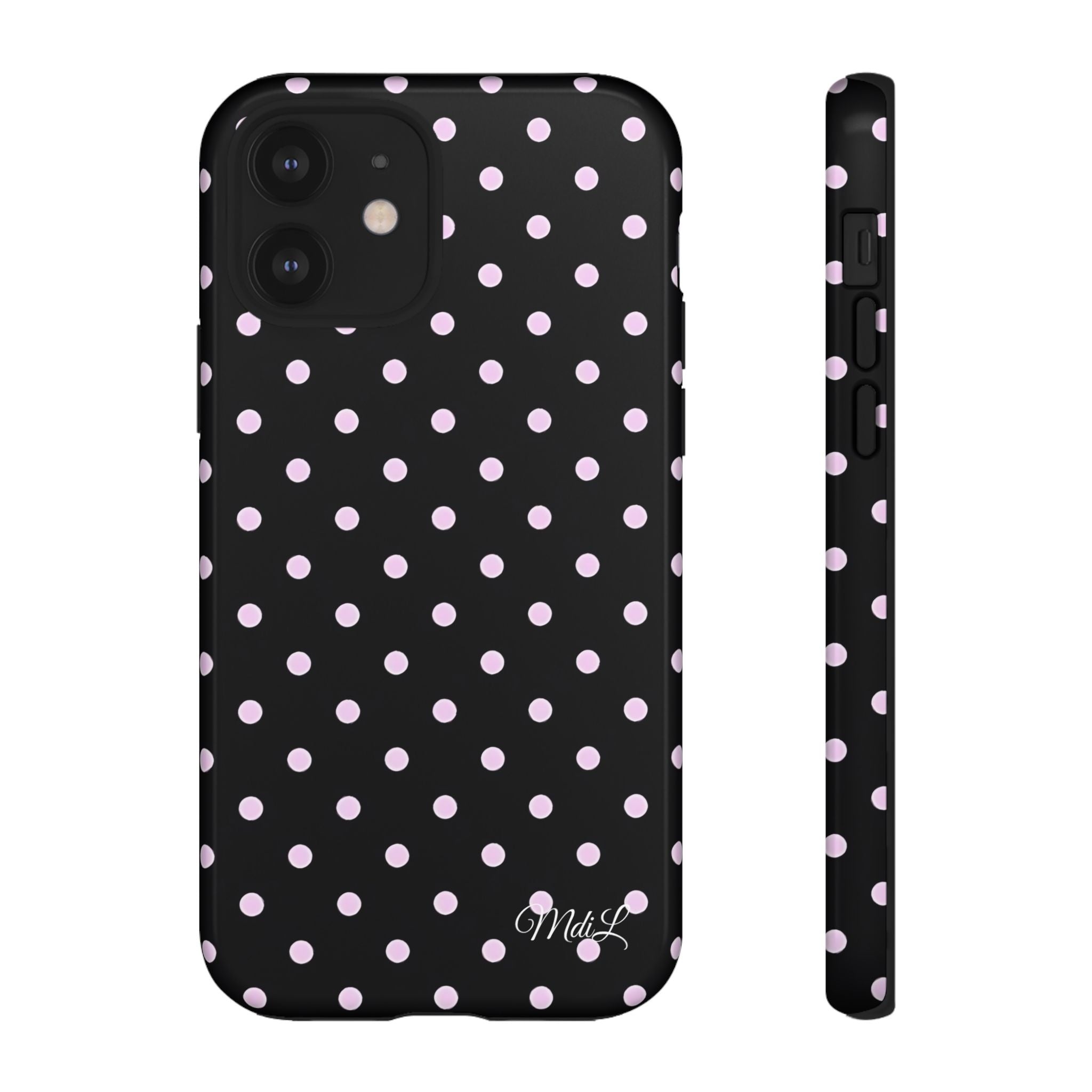 Polka Dots | Pink and Black - Mare di Luna
