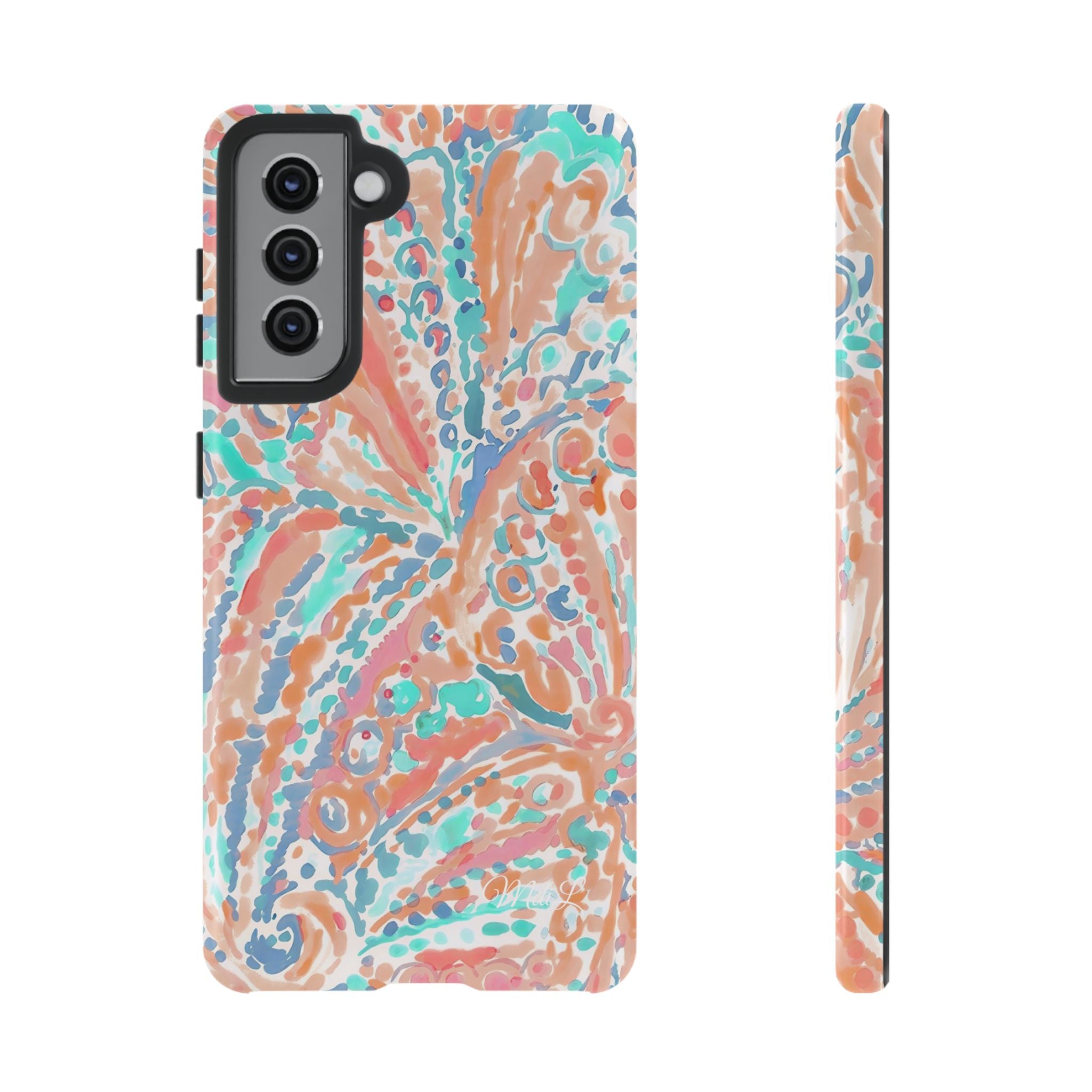 Coral & Teal