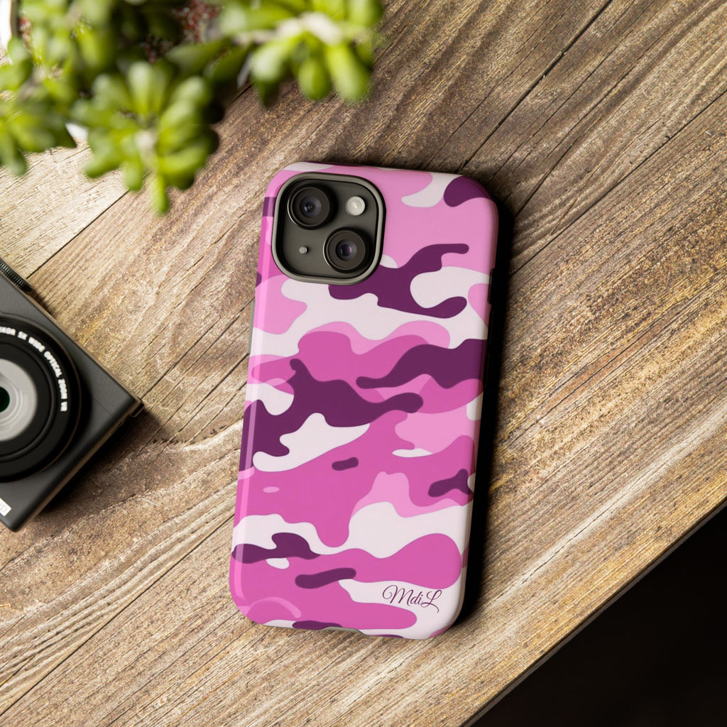 Fuschia Camo iPhone Case
