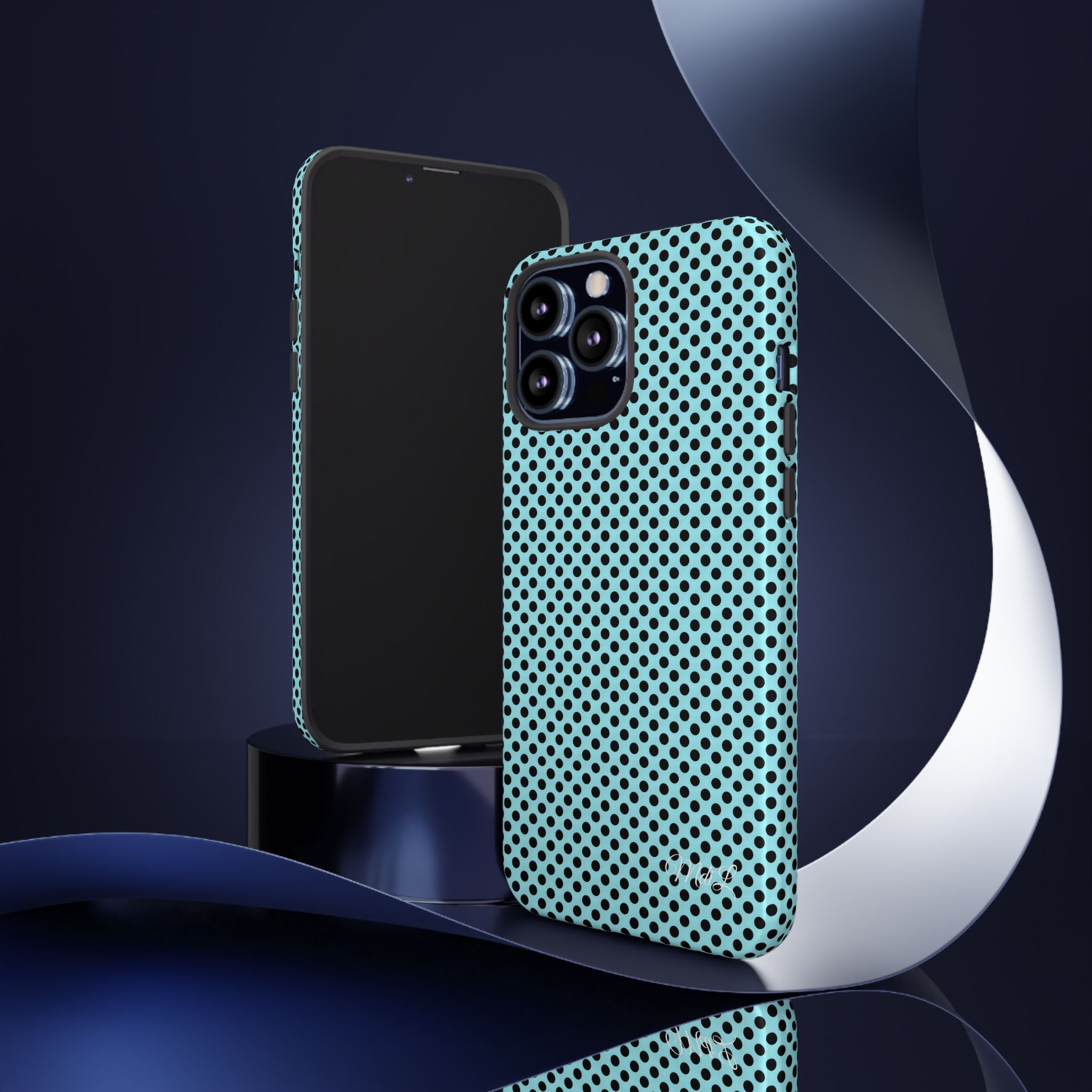 Polka Dots | Black and Blue - Mare di Luna