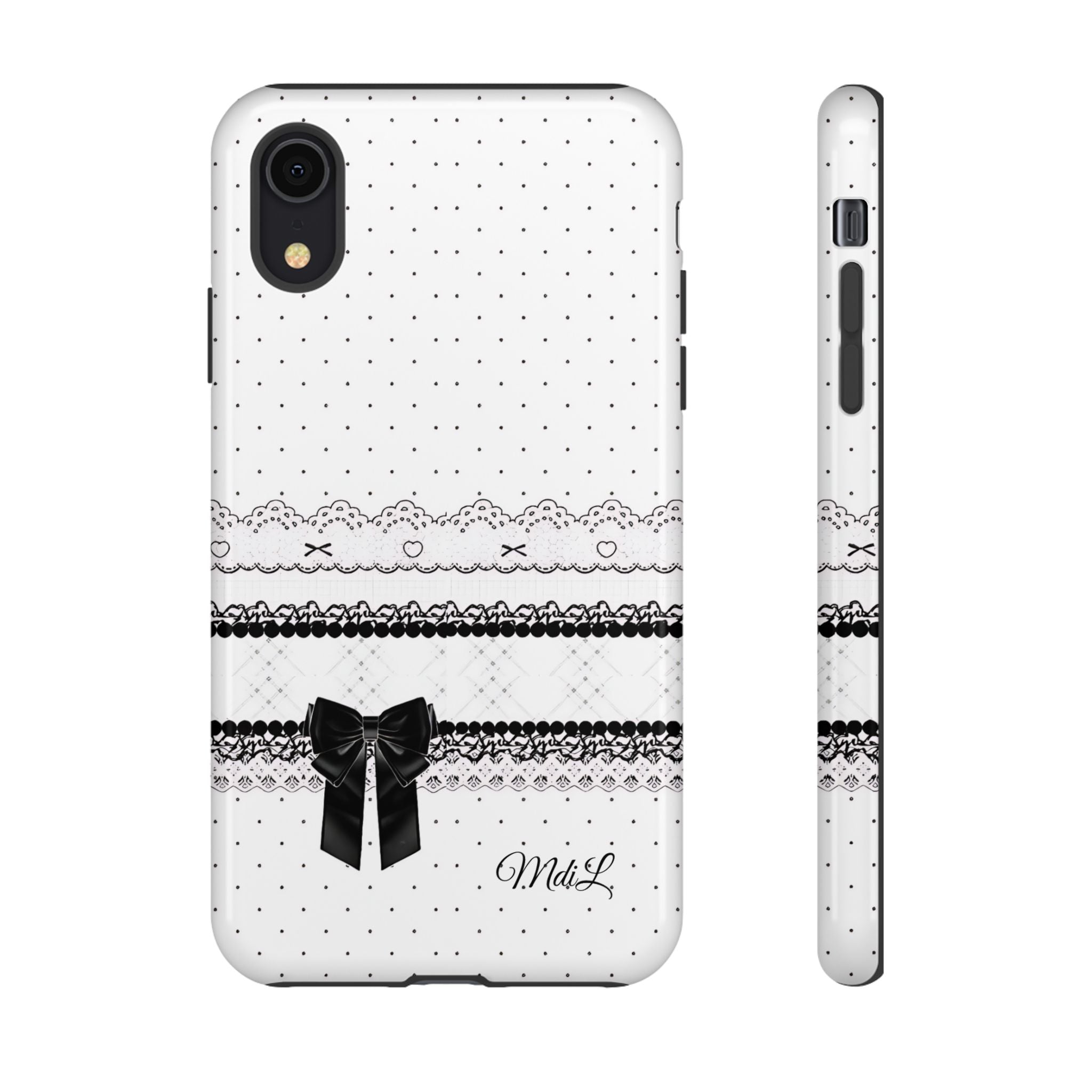 Dotted Lace | Black and White - Mare di Luna