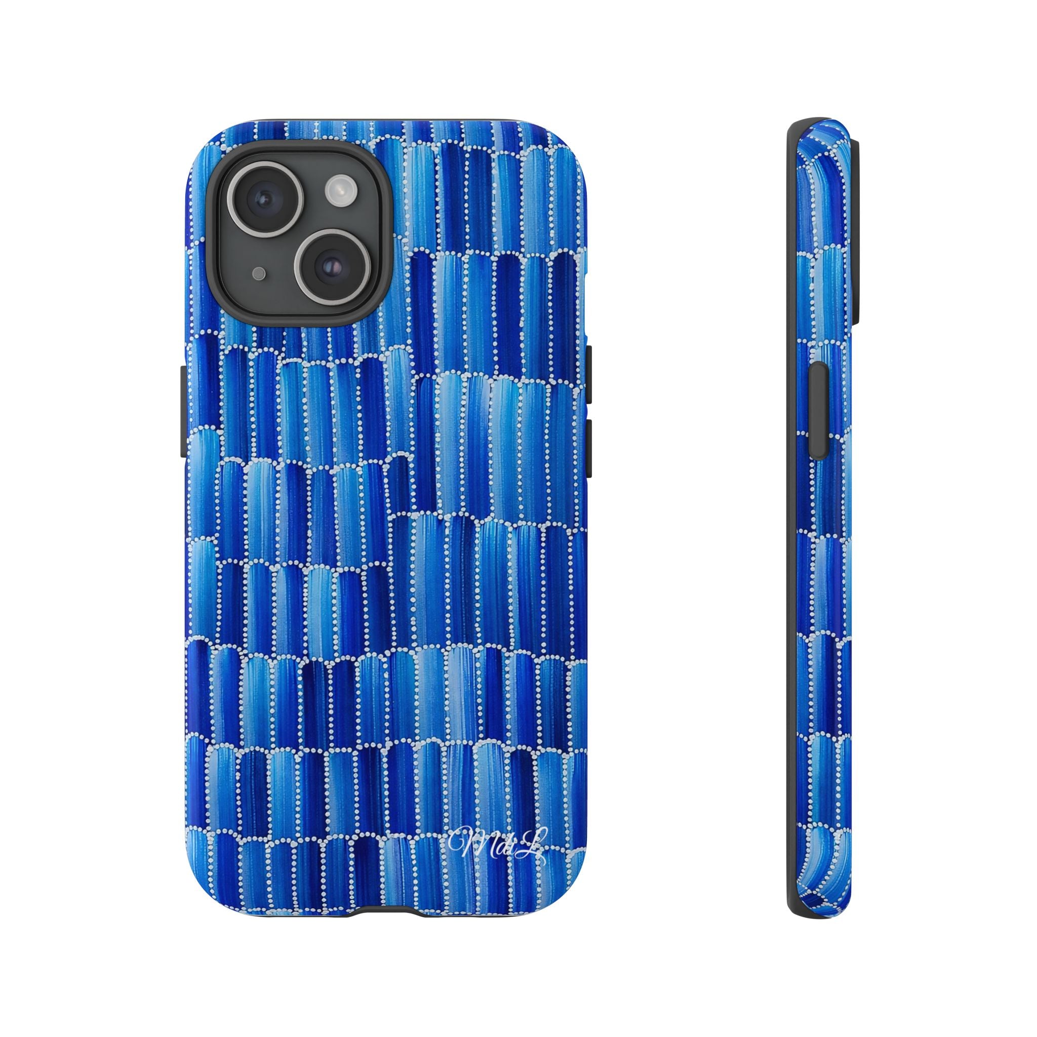 Watercolor Diamonds | Ocean Blue - Mare di Luna