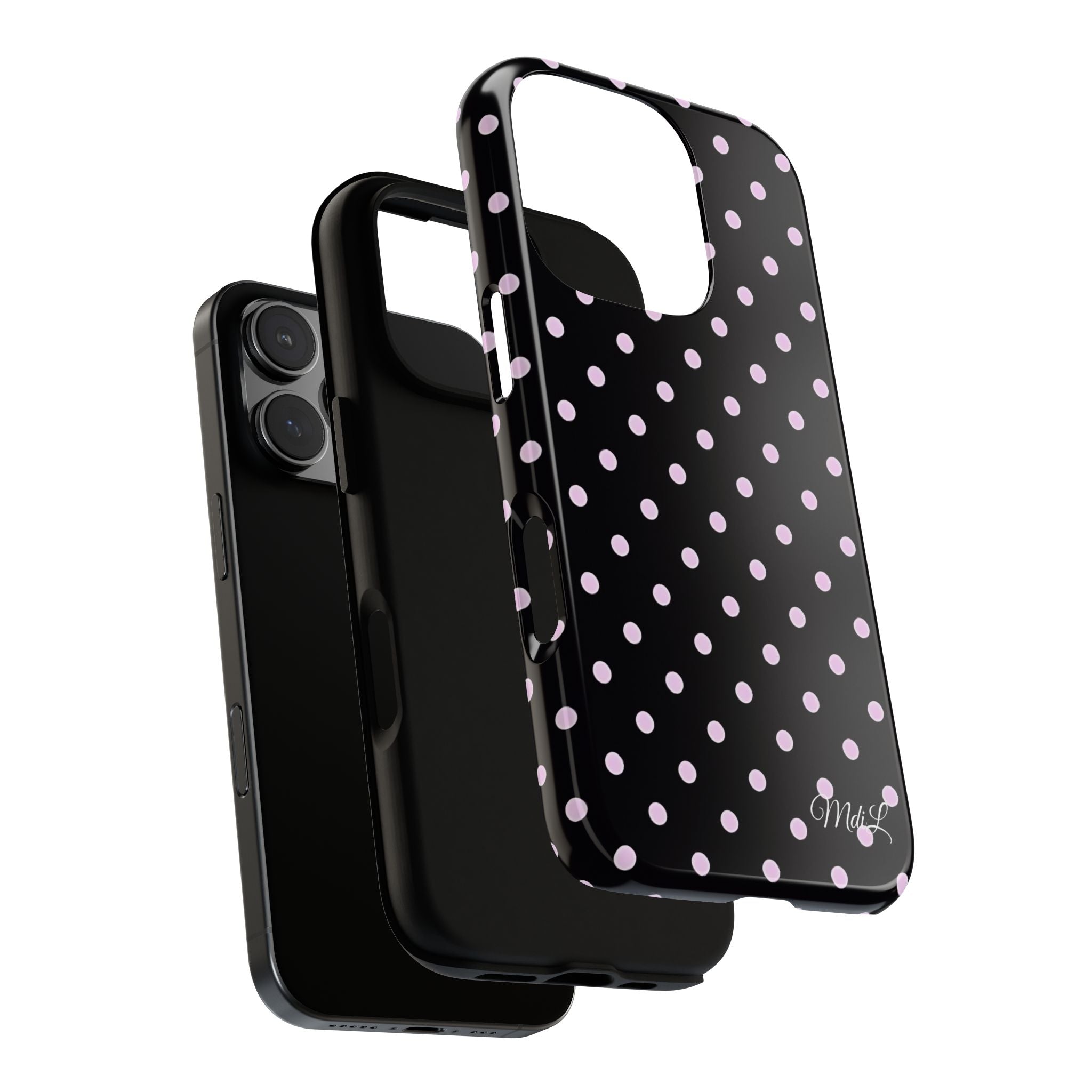Polka Dots | Pink and Black - Mare di Luna