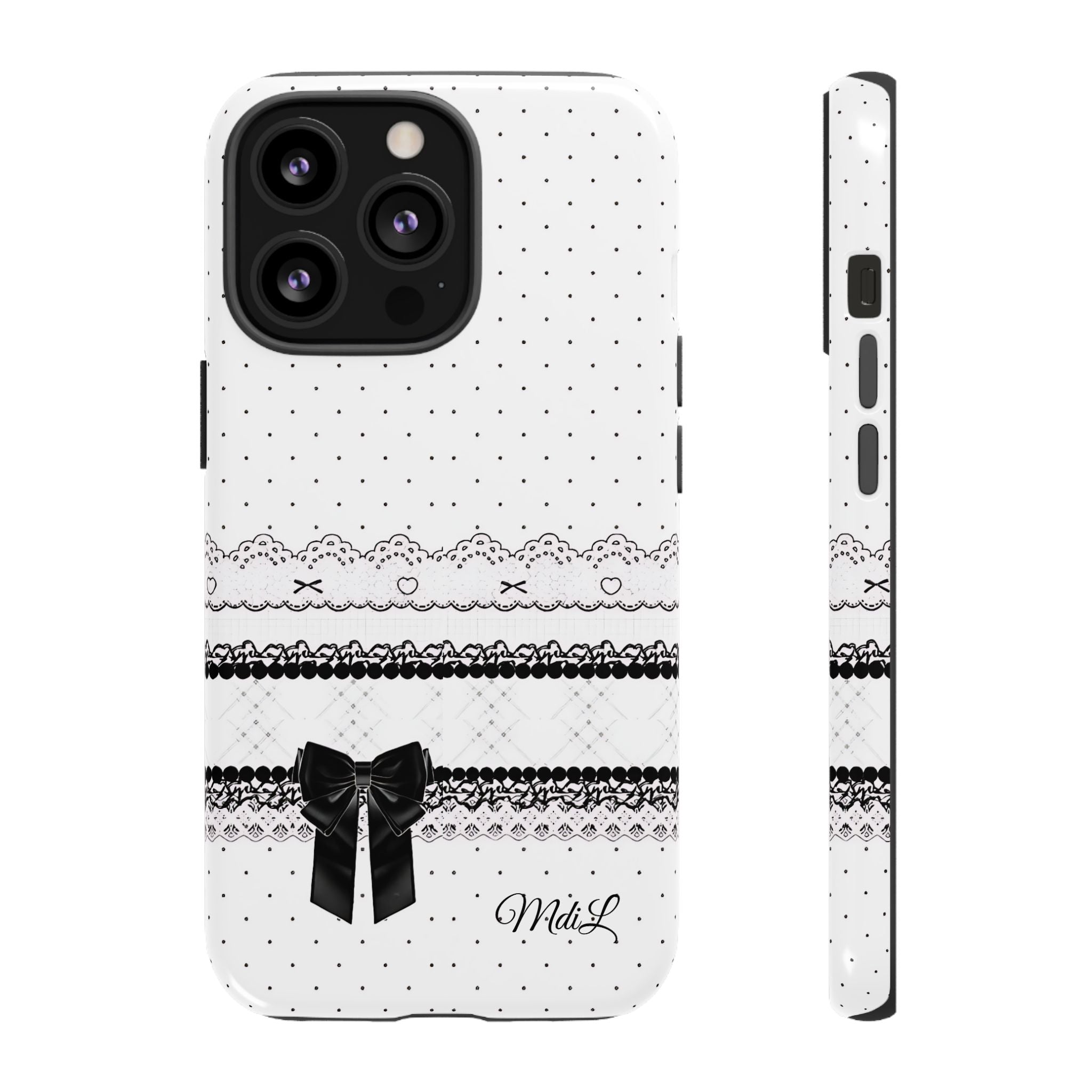 Dotted Lace | Black and White - Mare di Luna