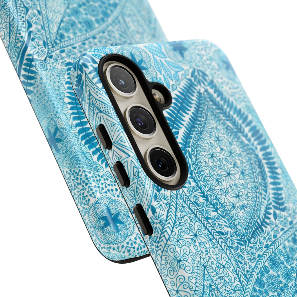 Teal Paisley