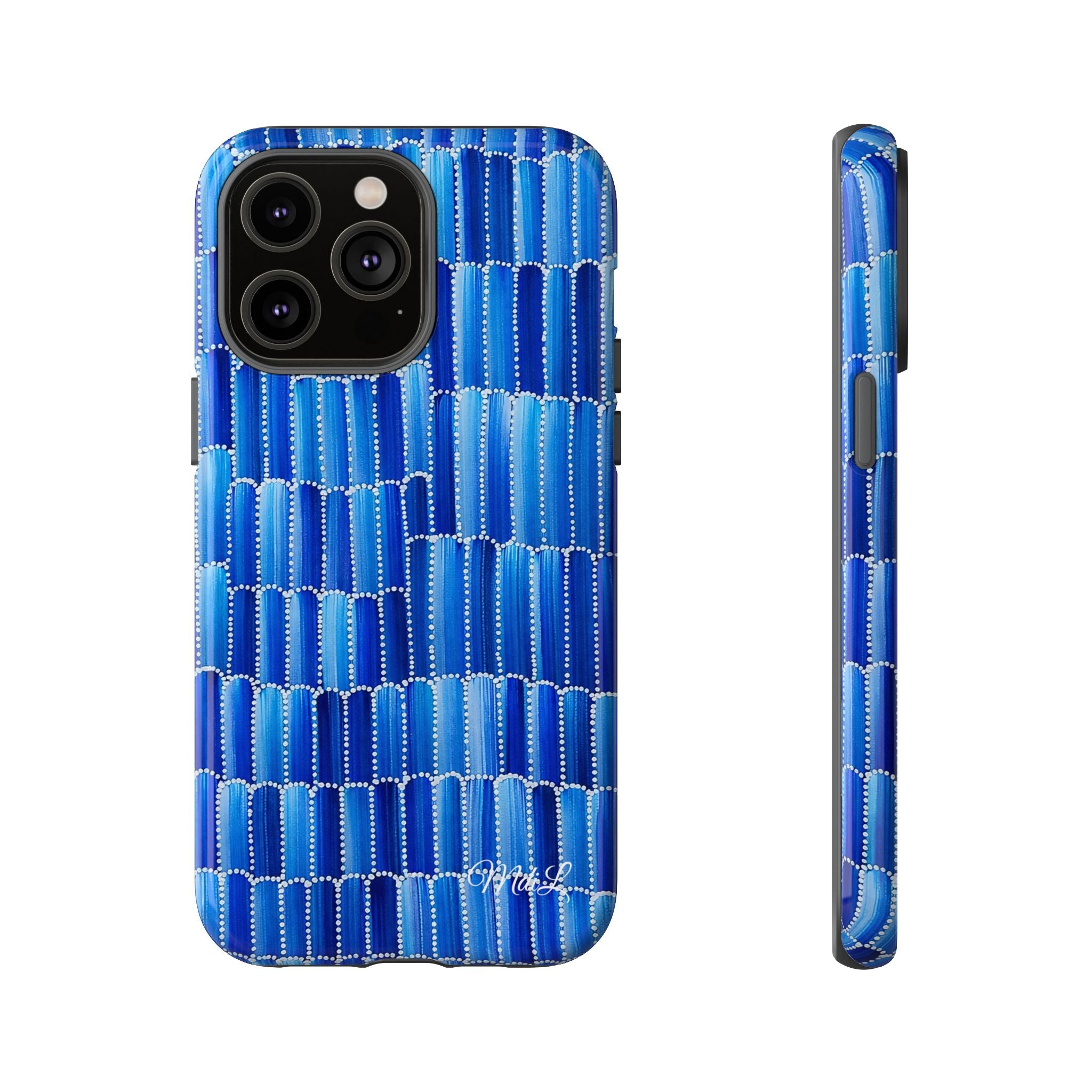 Watercolor Diamonds | Ocean Blue - Mare di Luna