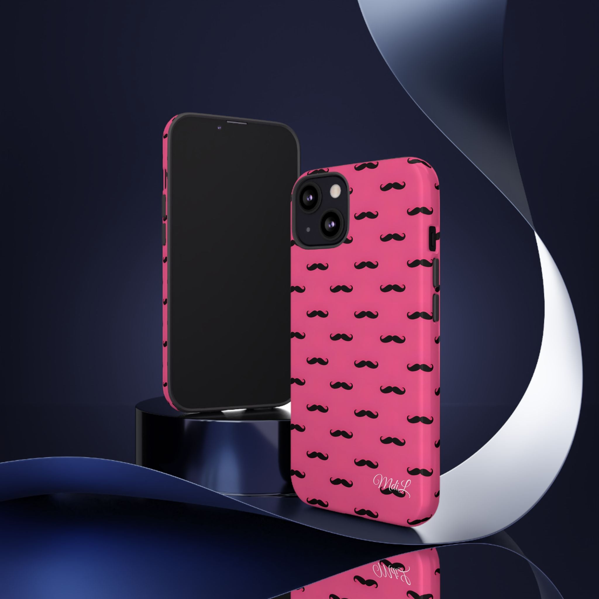 Pink Moustache iPhone Case
