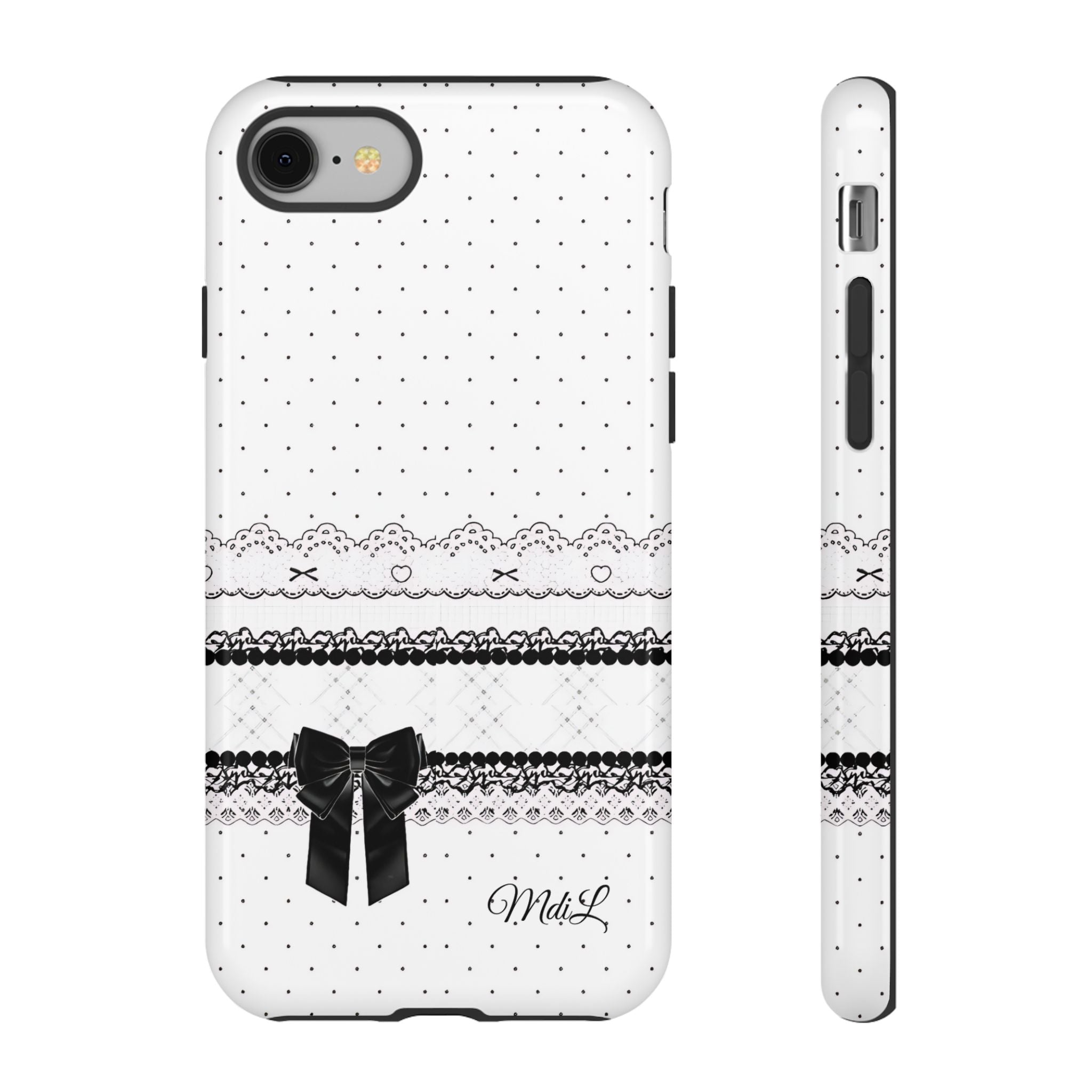 Dotted Lace | Black and White - Mare di Luna