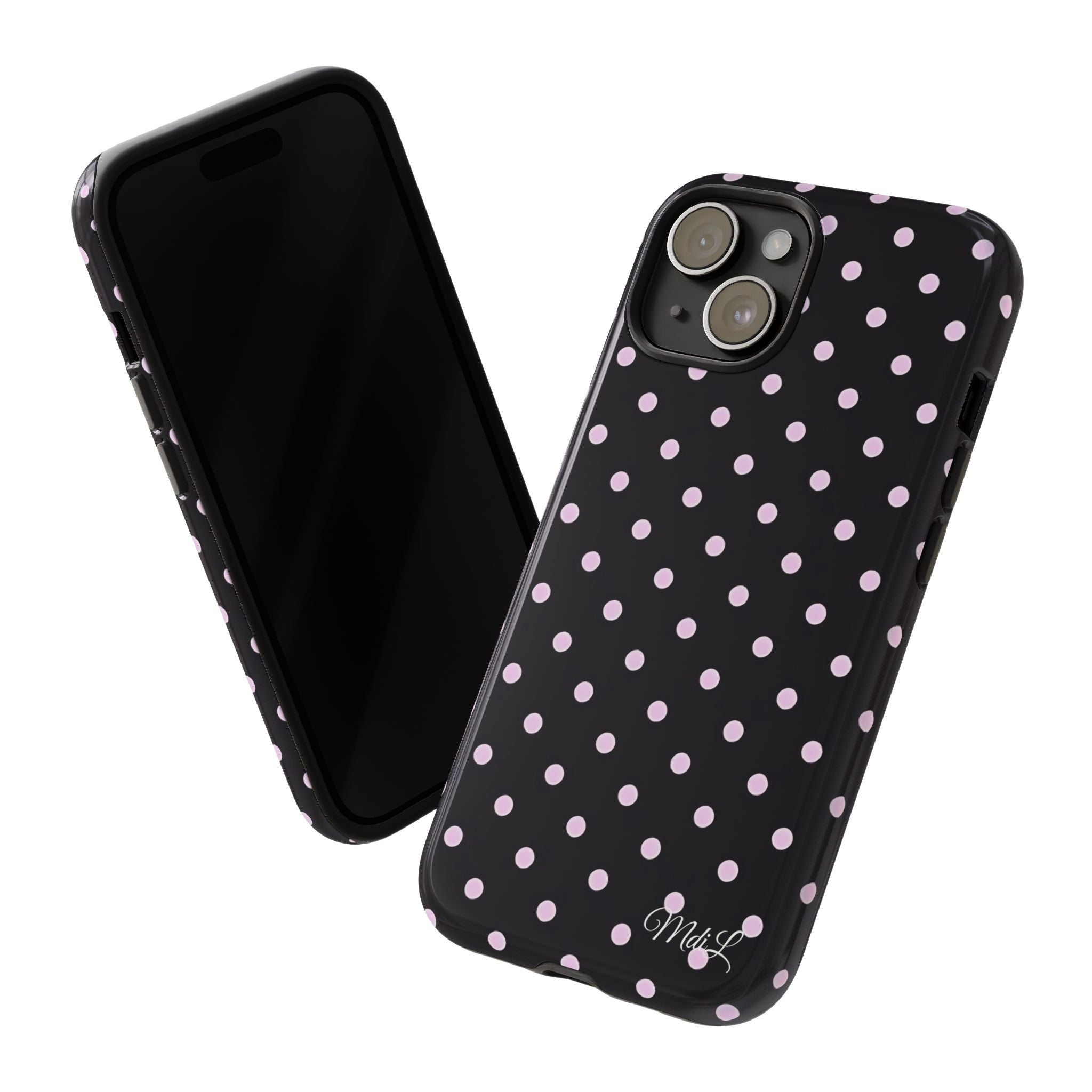 Polka Dots | Pink and Black - Mare di Luna