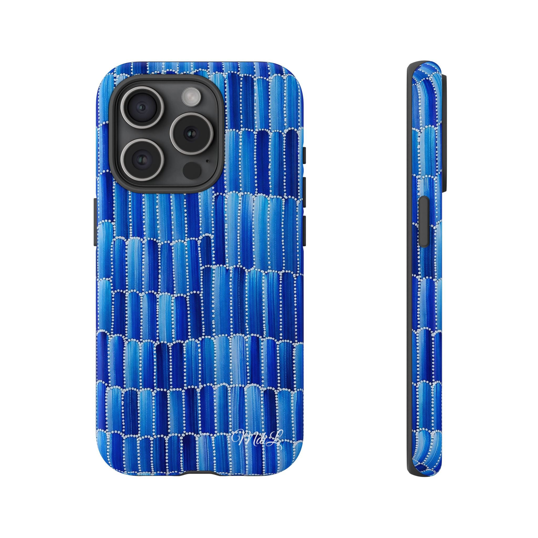 Watercolor Diamonds | Ocean Blue - Mare di Luna