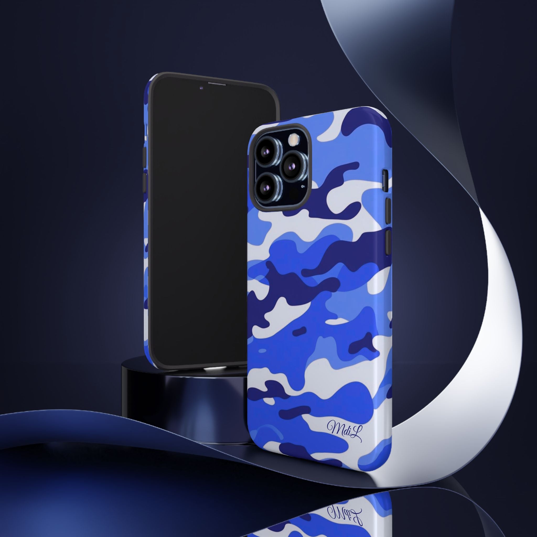 Blue Camo iPhone Case