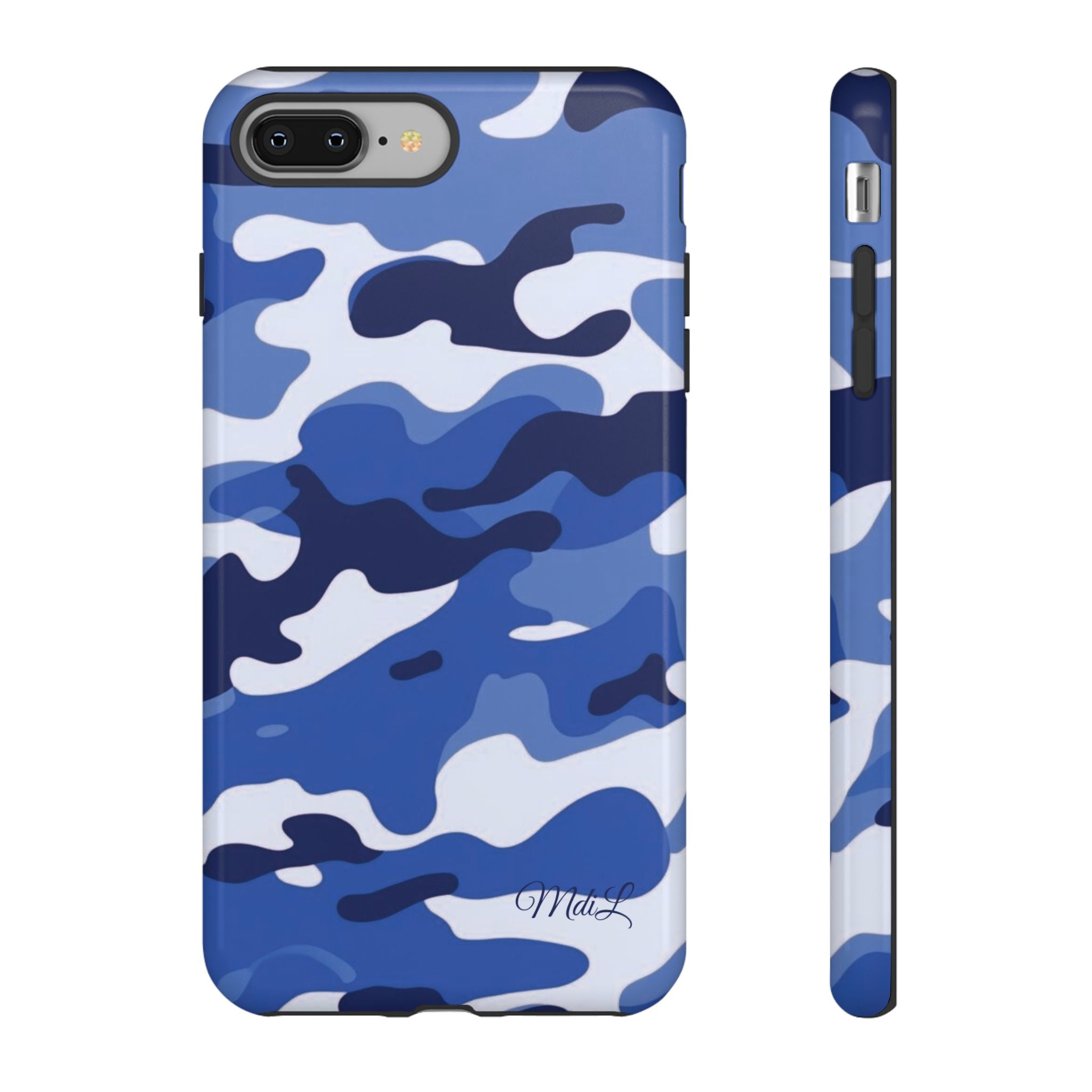 Deep Blue Camo iPhone Case