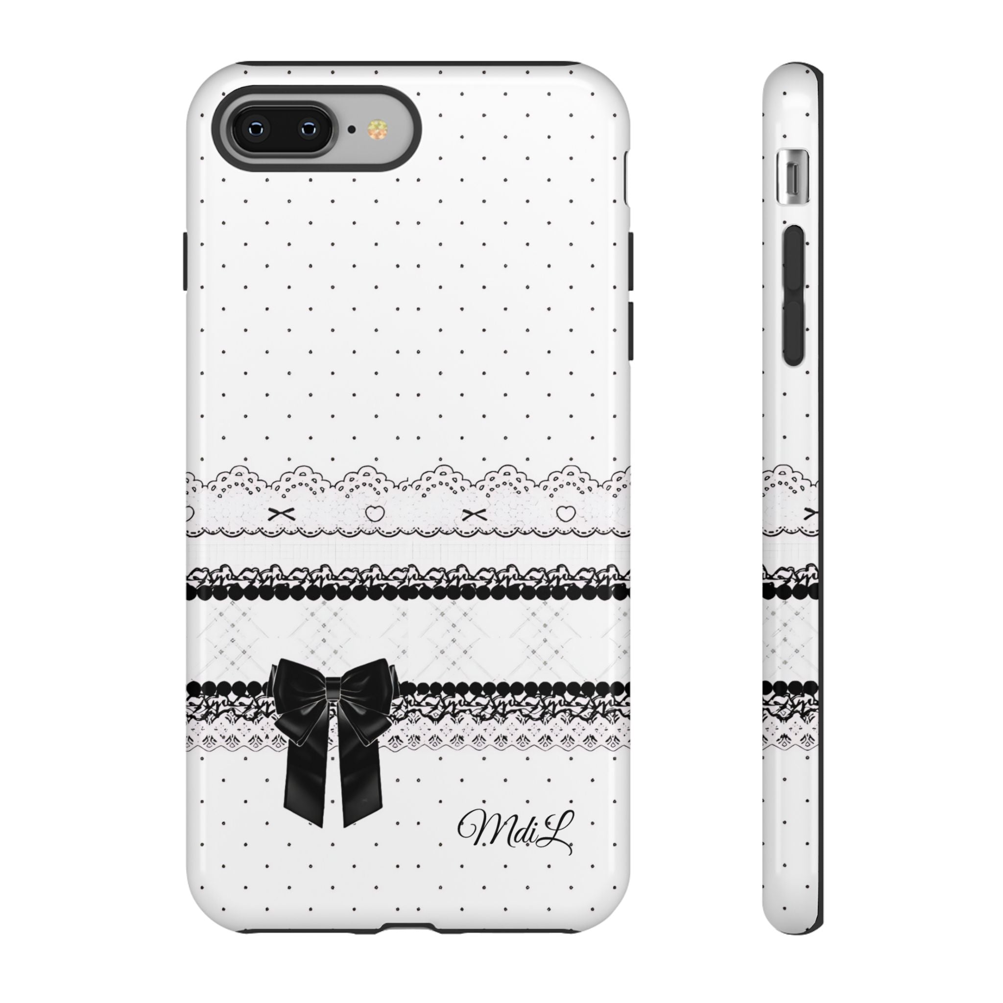 Dotted Lace | Black and White - Mare di Luna