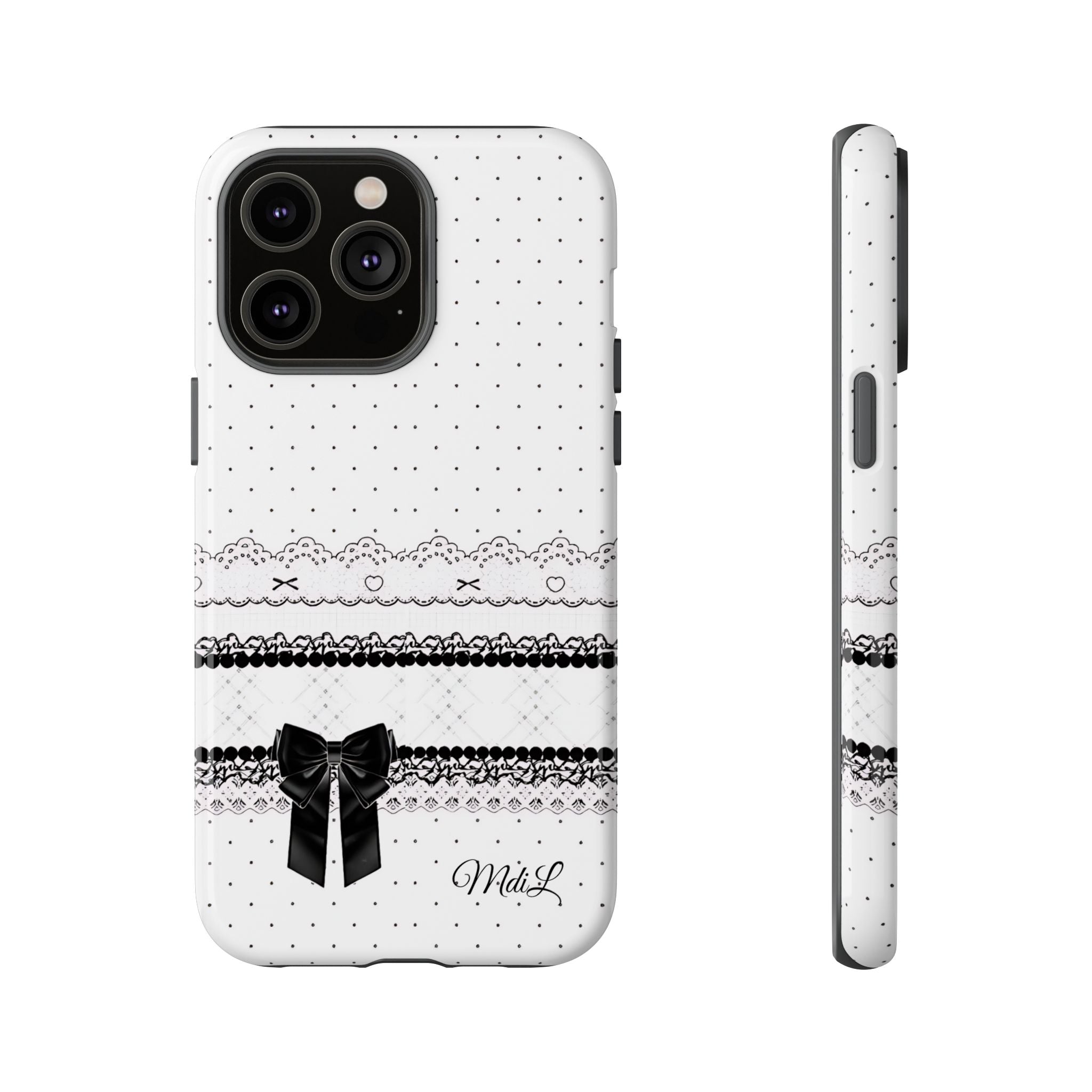 Dotted Lace | Black and White - Mare di Luna