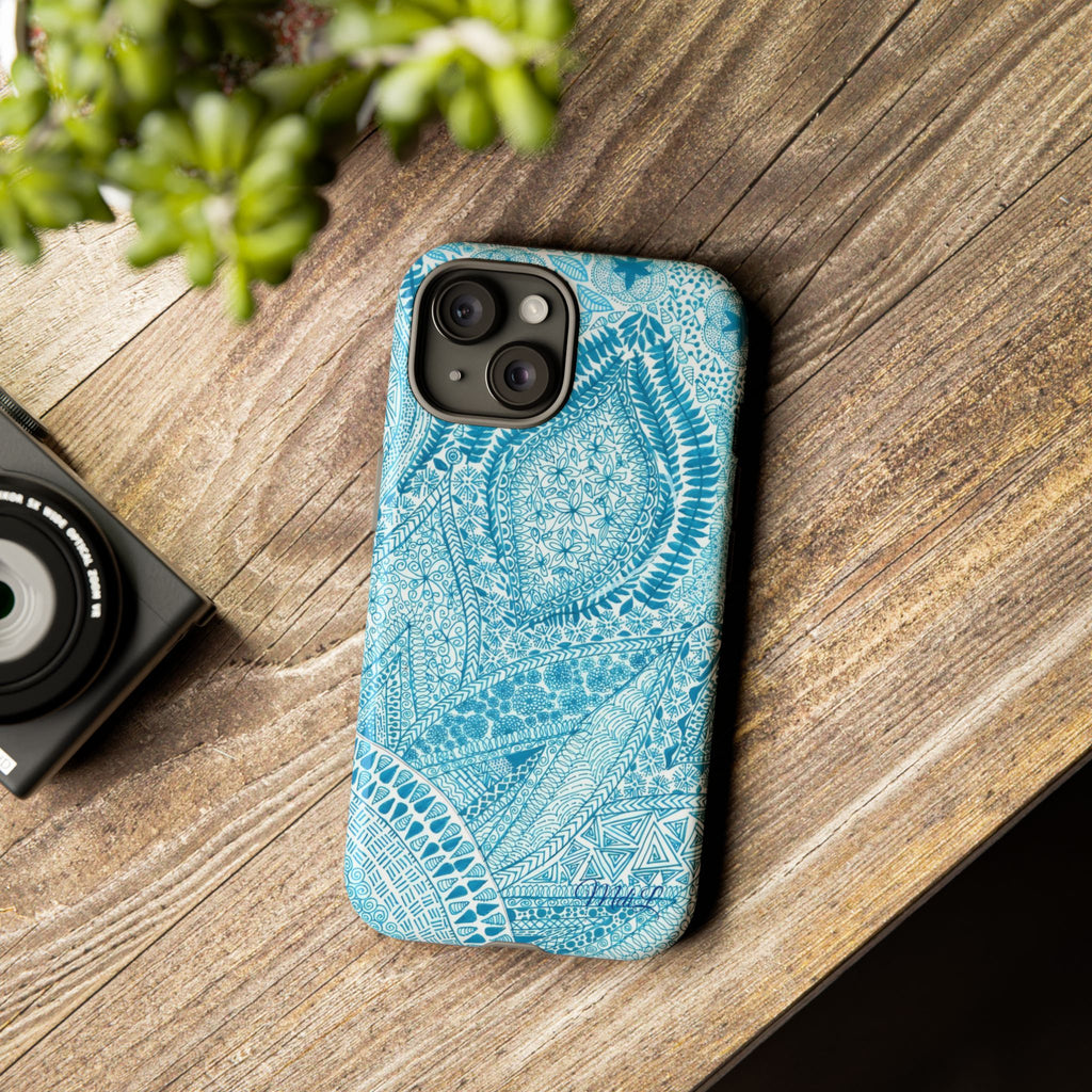 Teal Paisley