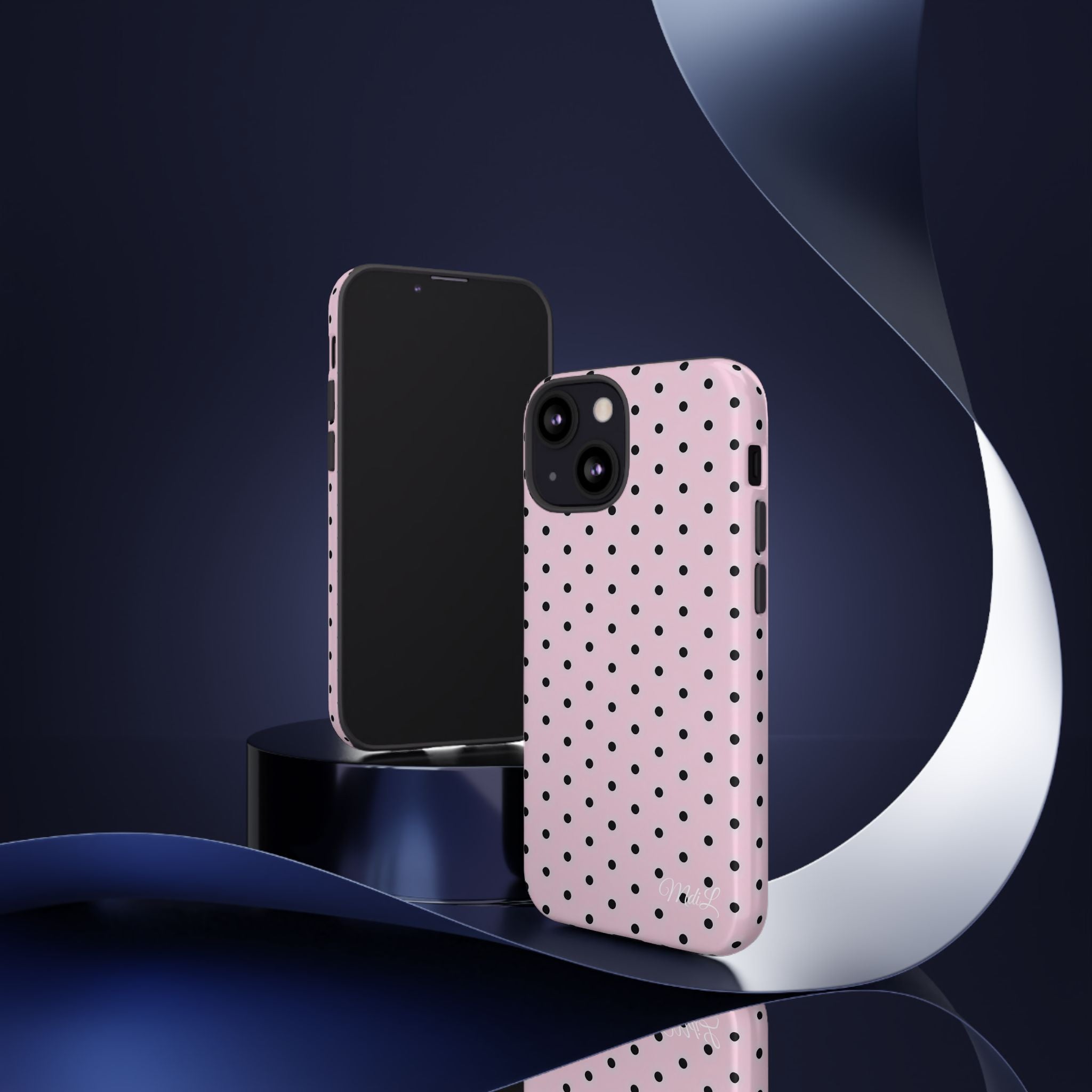 Polka Dots | Pink and Black - Mare di Luna