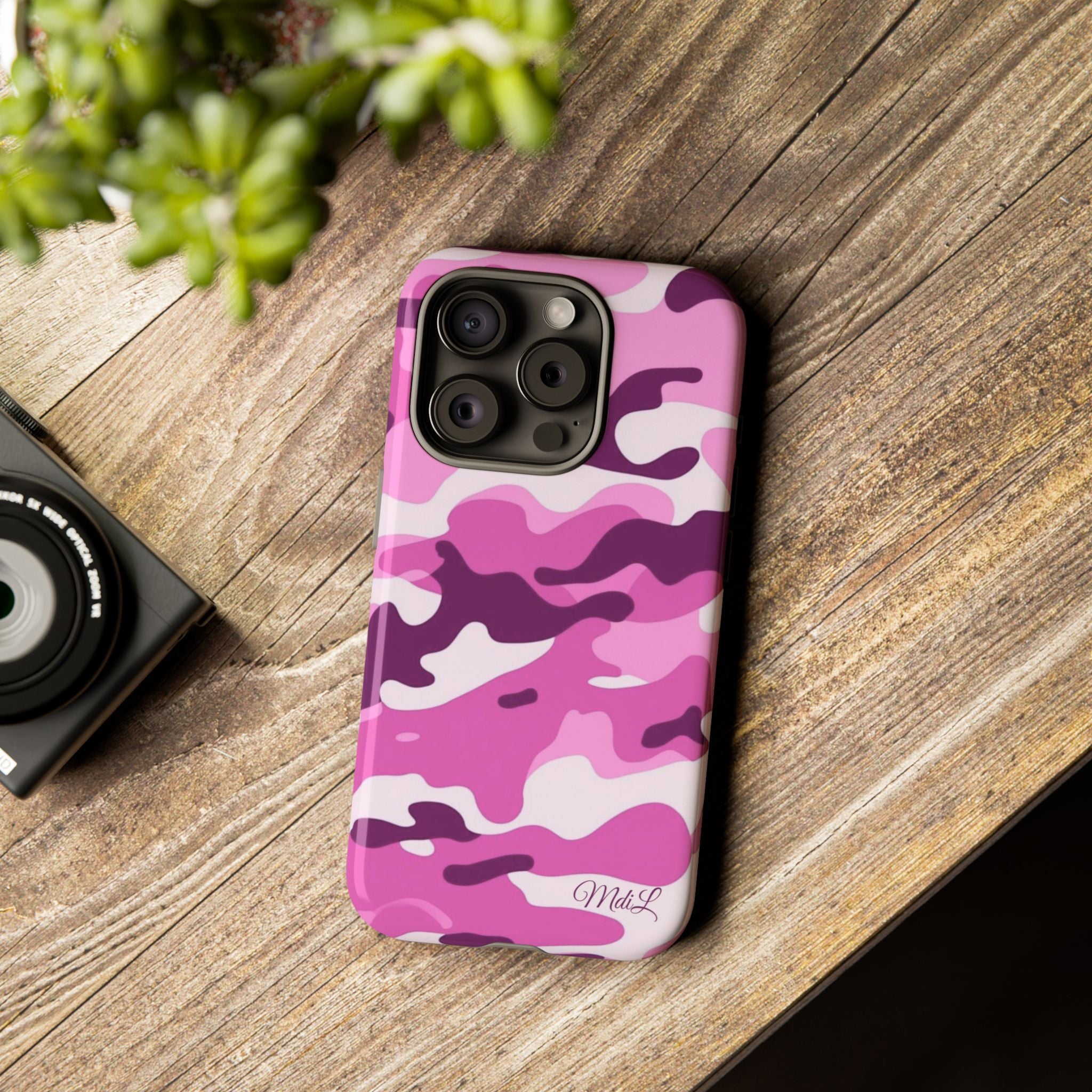 Fuschia Camo iPhone Case
