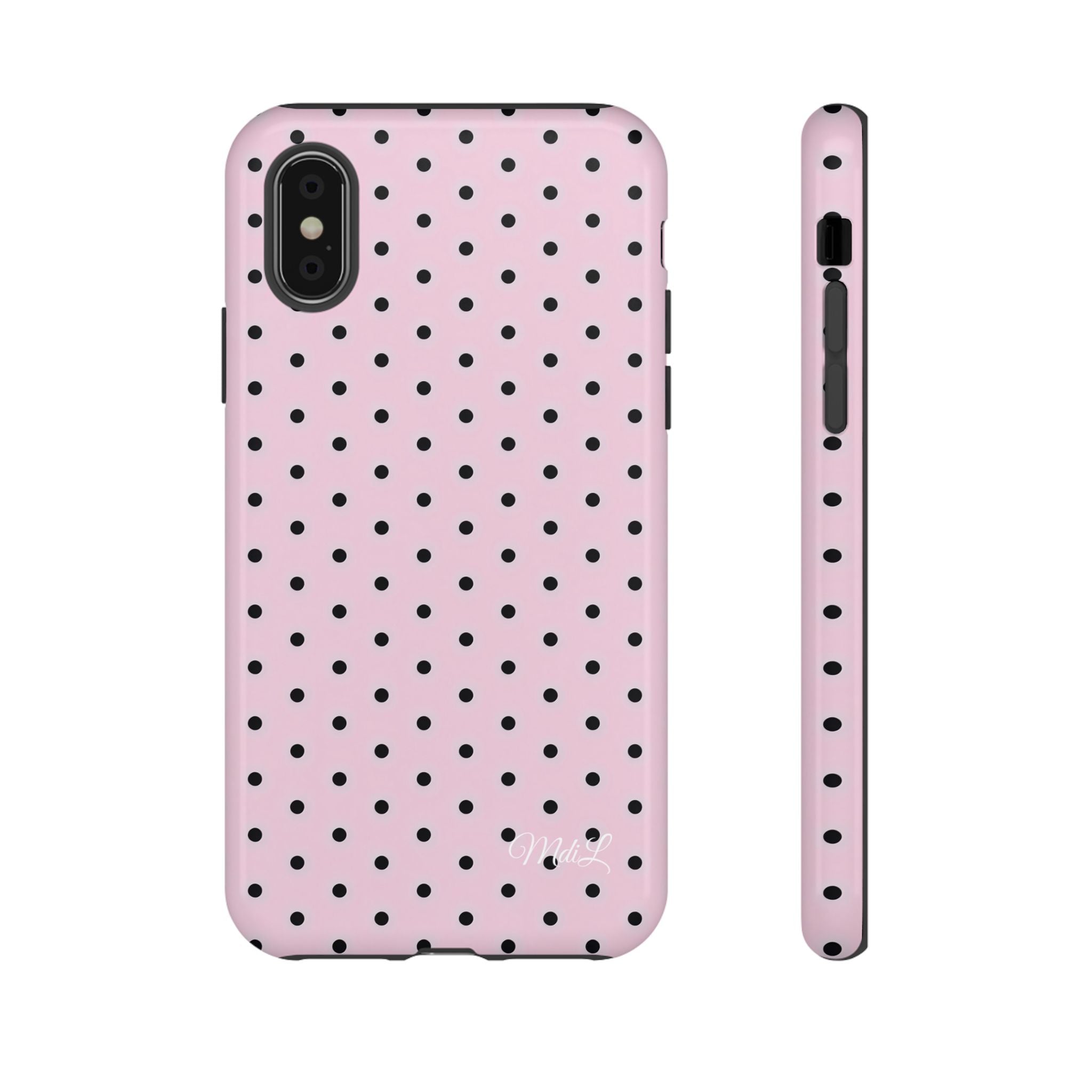 Polka Dots | Pink and Black - Mare di Luna