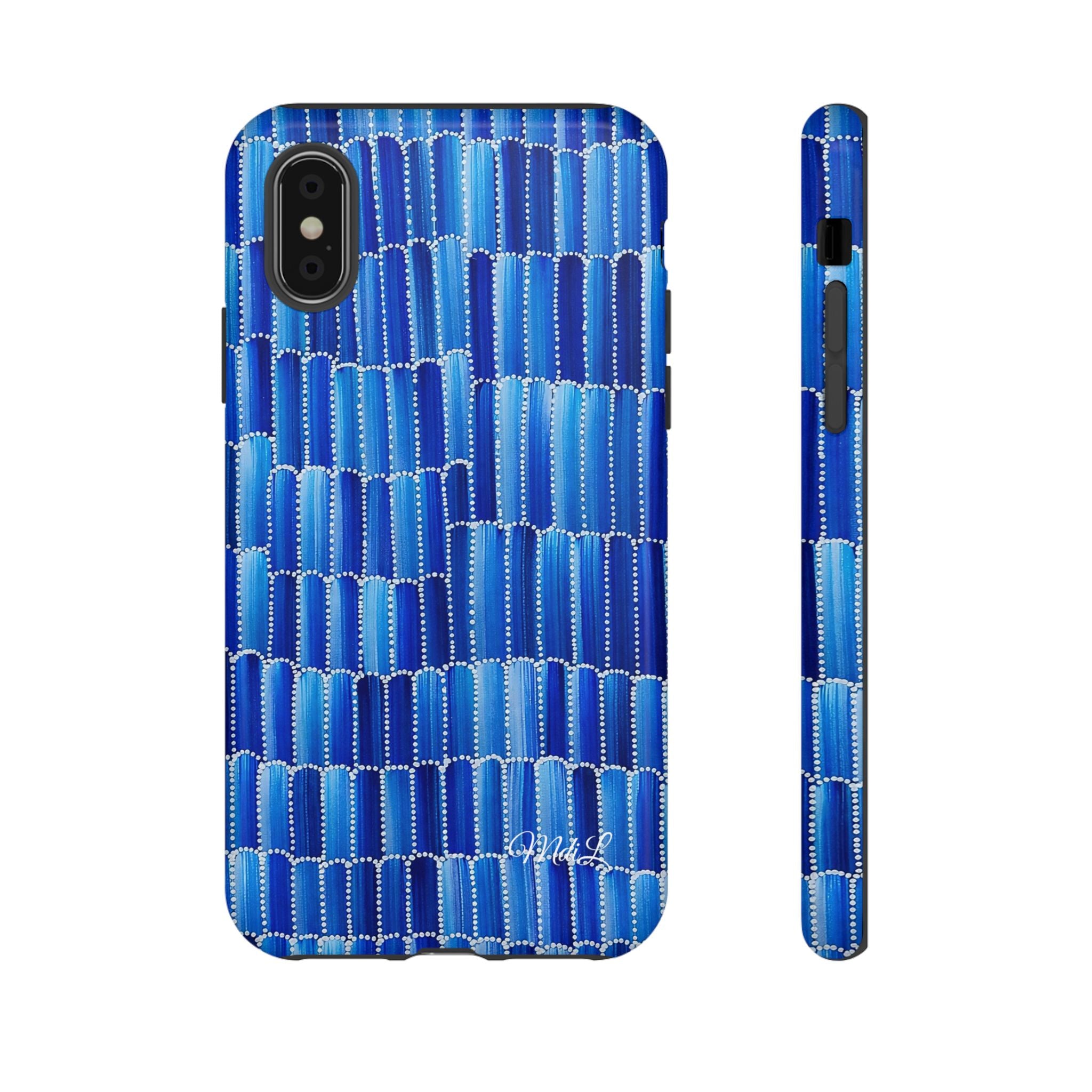 Watercolor Diamonds | Ocean Blue - Mare di Luna