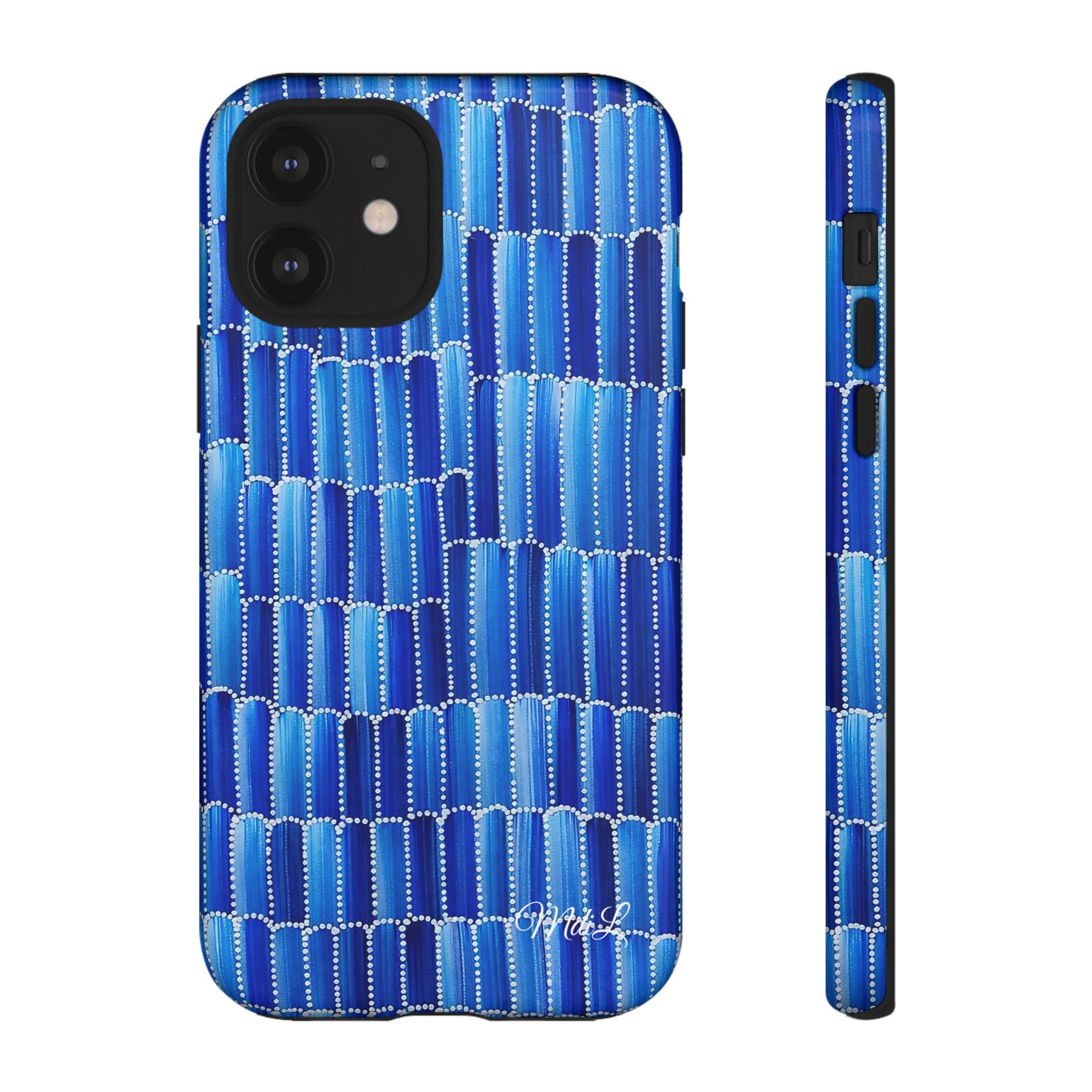 Watercolor Diamonds | Ocean Blue - Mare di Luna