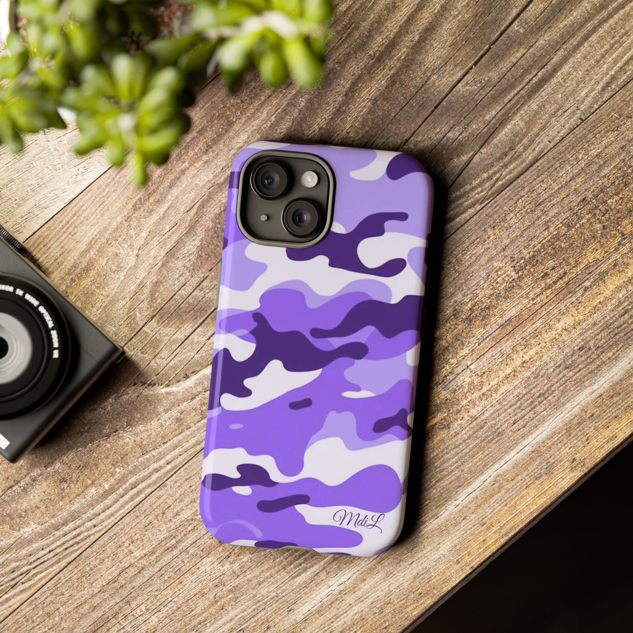 Purple Camo iPhone Case