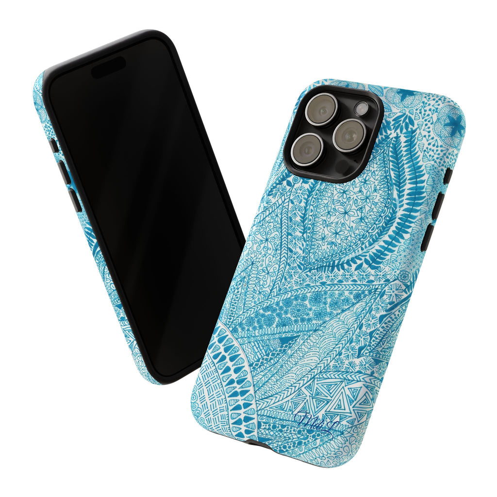 Teal Paisley