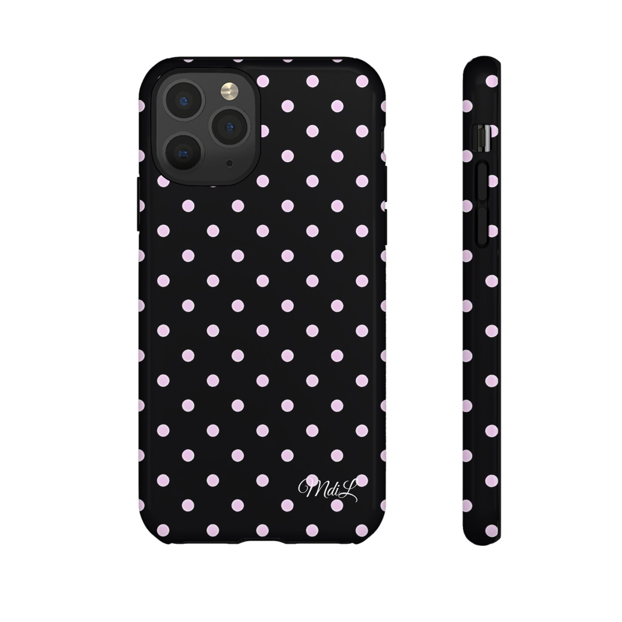 Polka Dots | Pink and Black - Mare di Luna