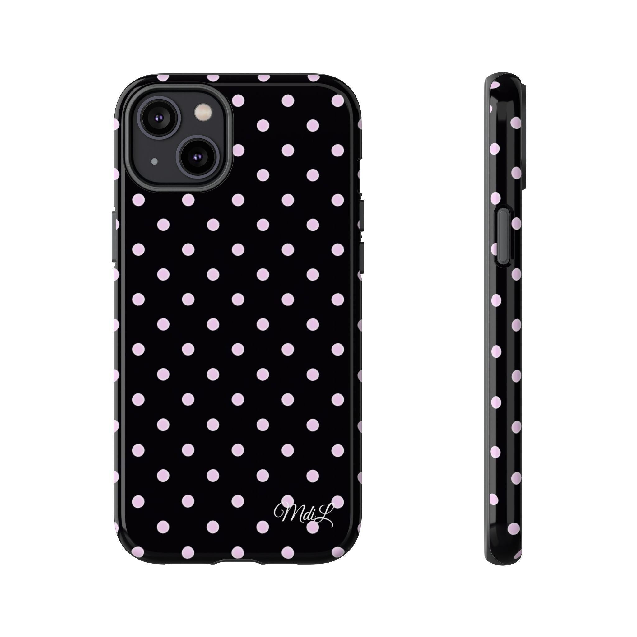 Polka Dots | Pink and Black - Mare di Luna