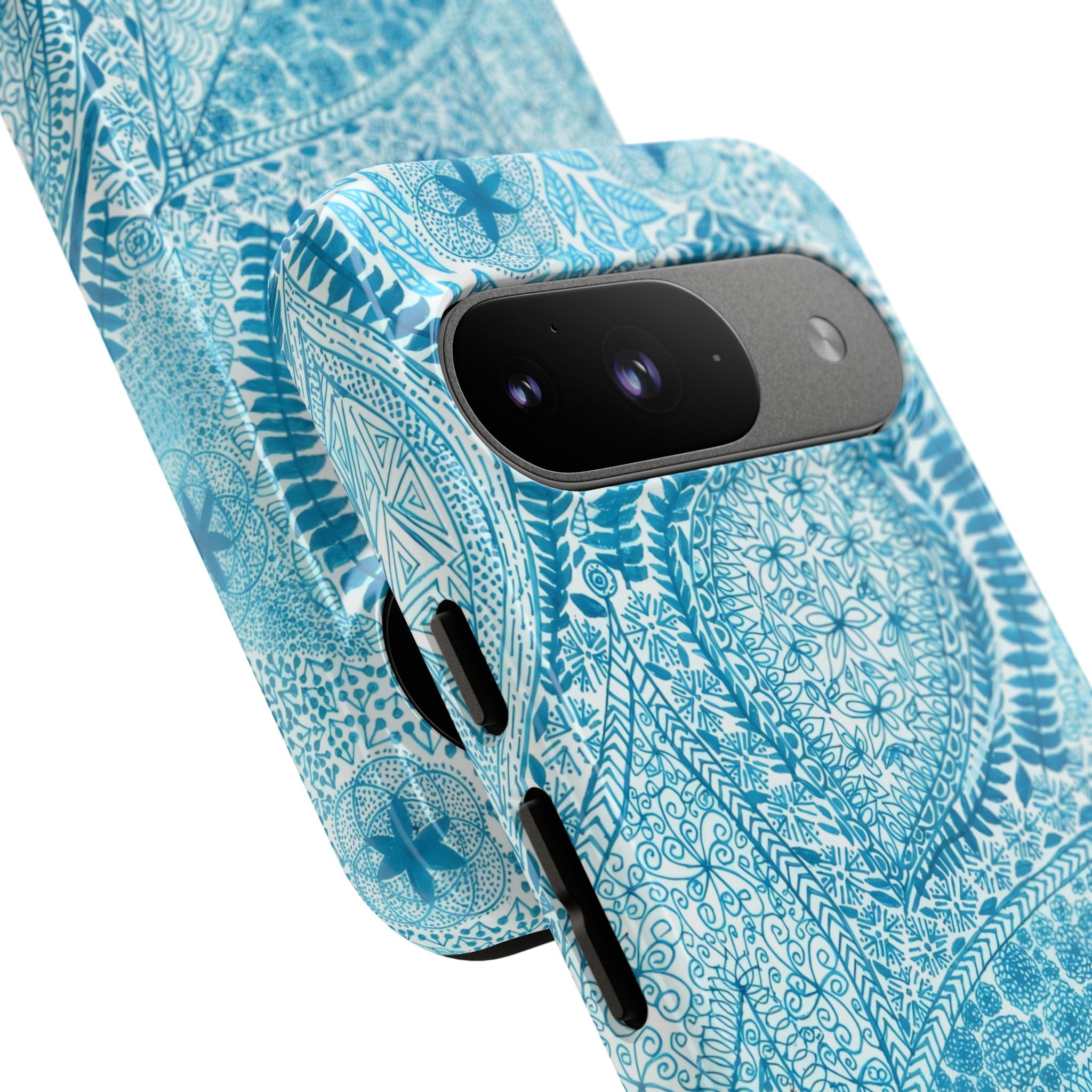 Teal Paisley