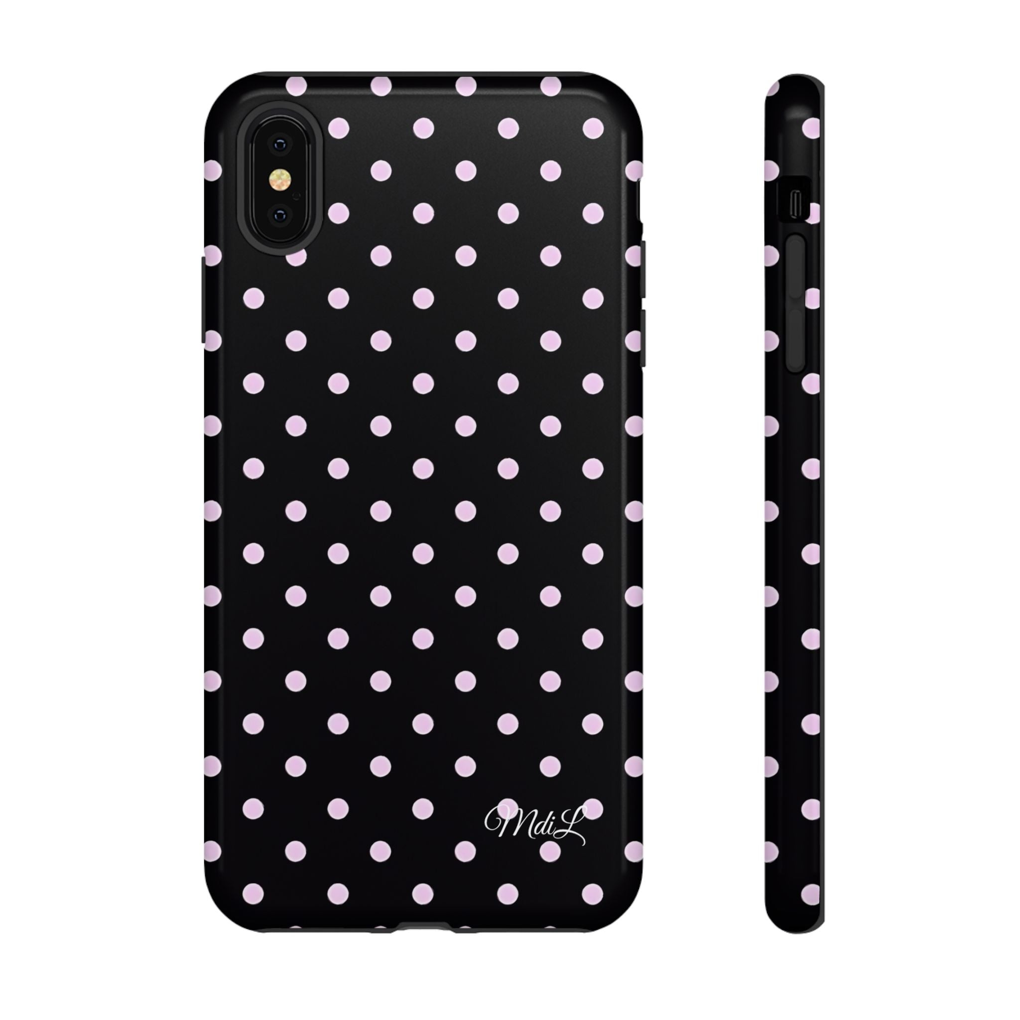 Polka Dots | Pink and Black - Mare di Luna