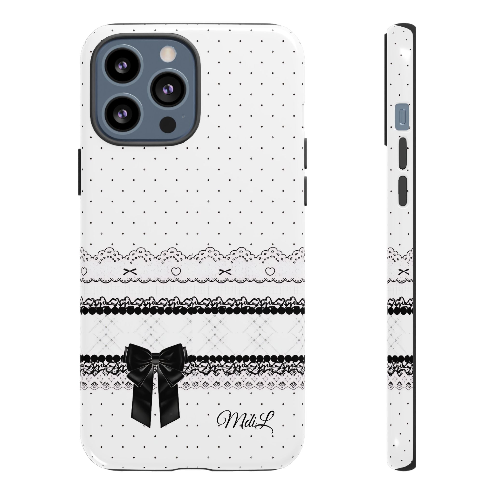 Dotted Lace | Black and White - Mare di Luna