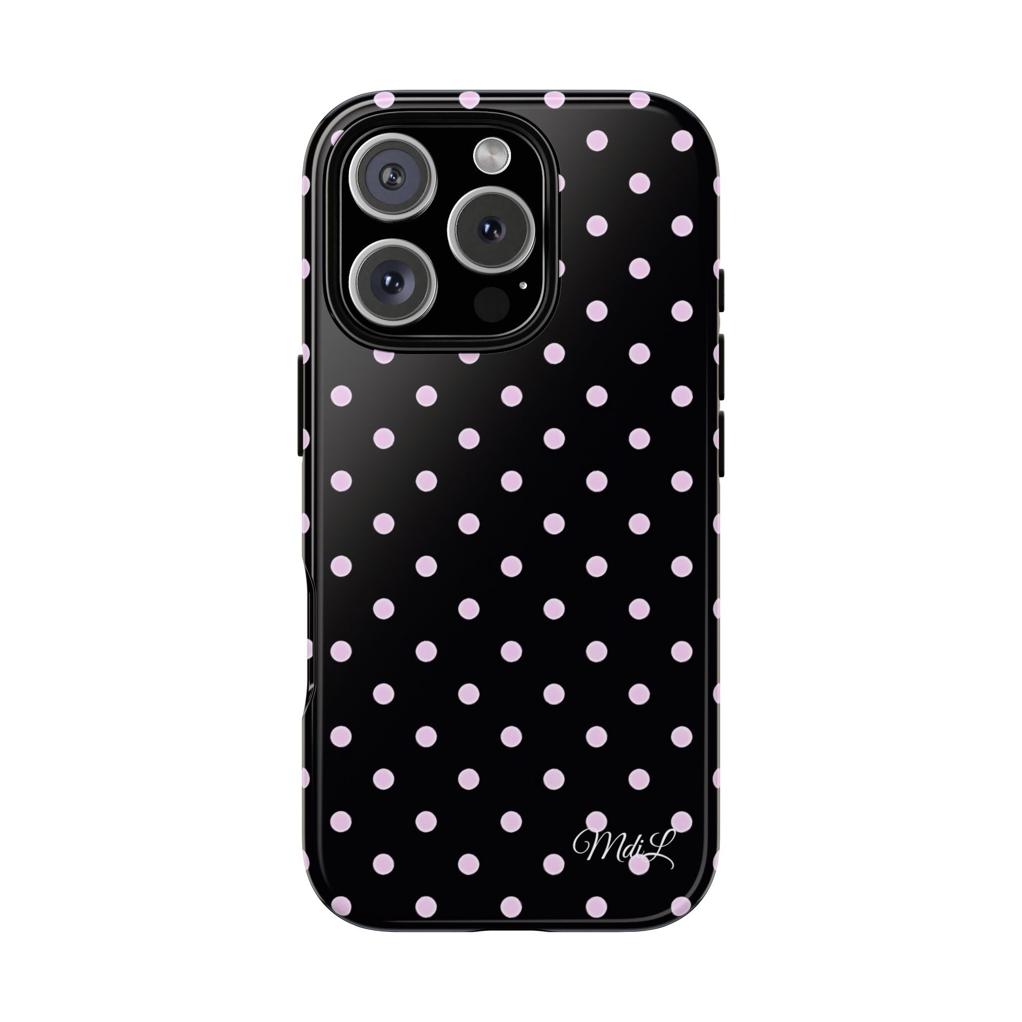 Polka Dots | Pink and Black - Mare di Luna