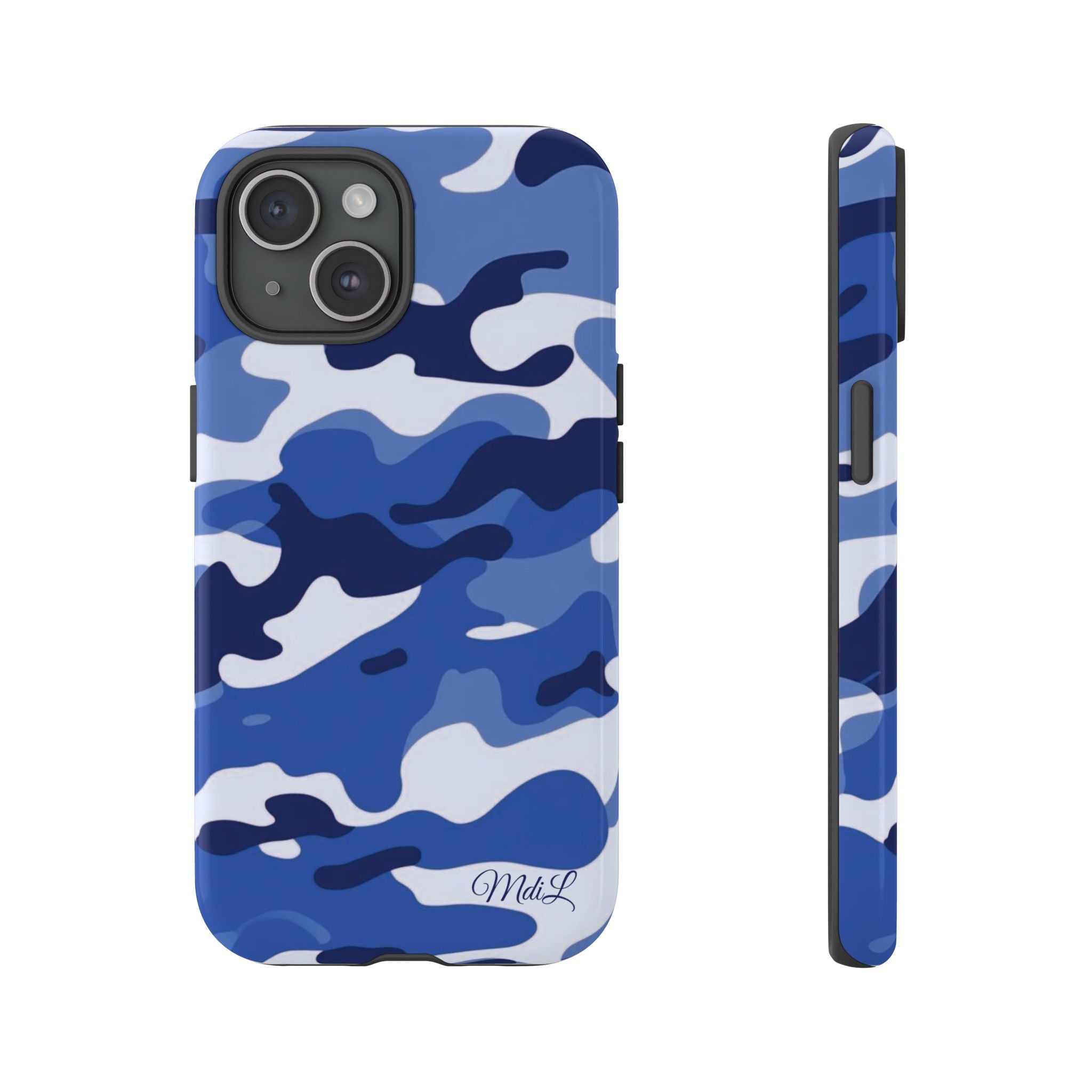 Deep Blue Camo iPhone Case