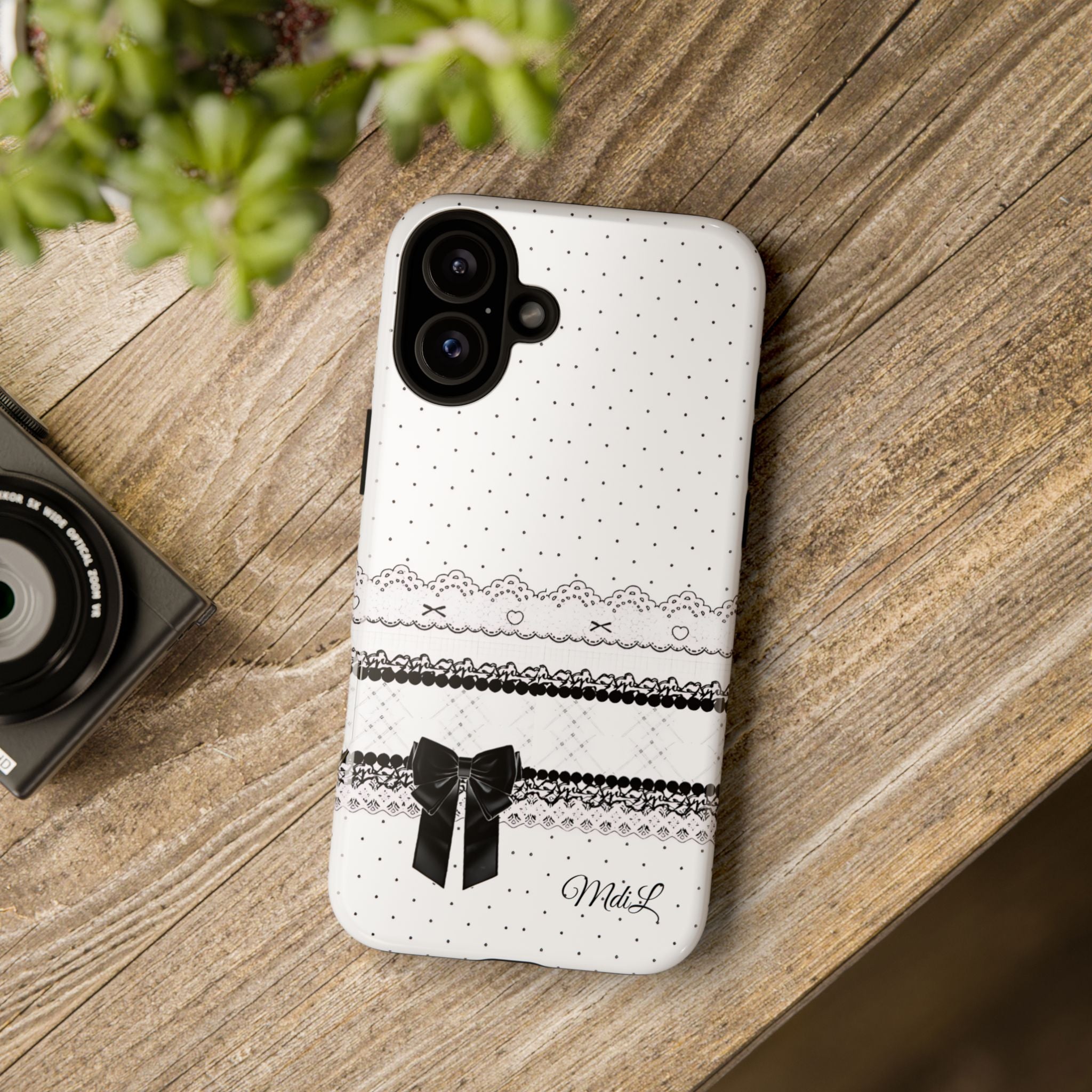 Dotted Lace | Black and White - Mare di Luna