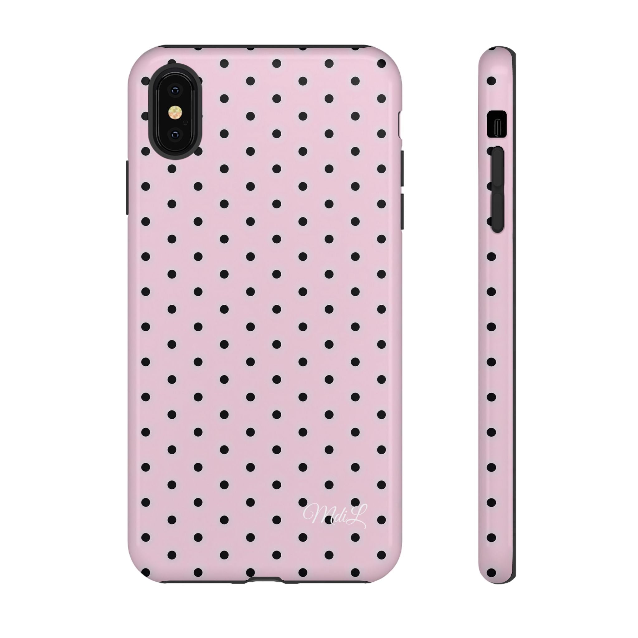 Polka Dots | Pink and Black - Mare di Luna