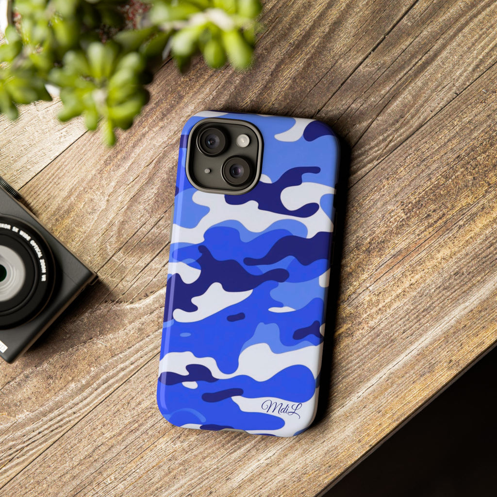 Blue Camo iPhone Case