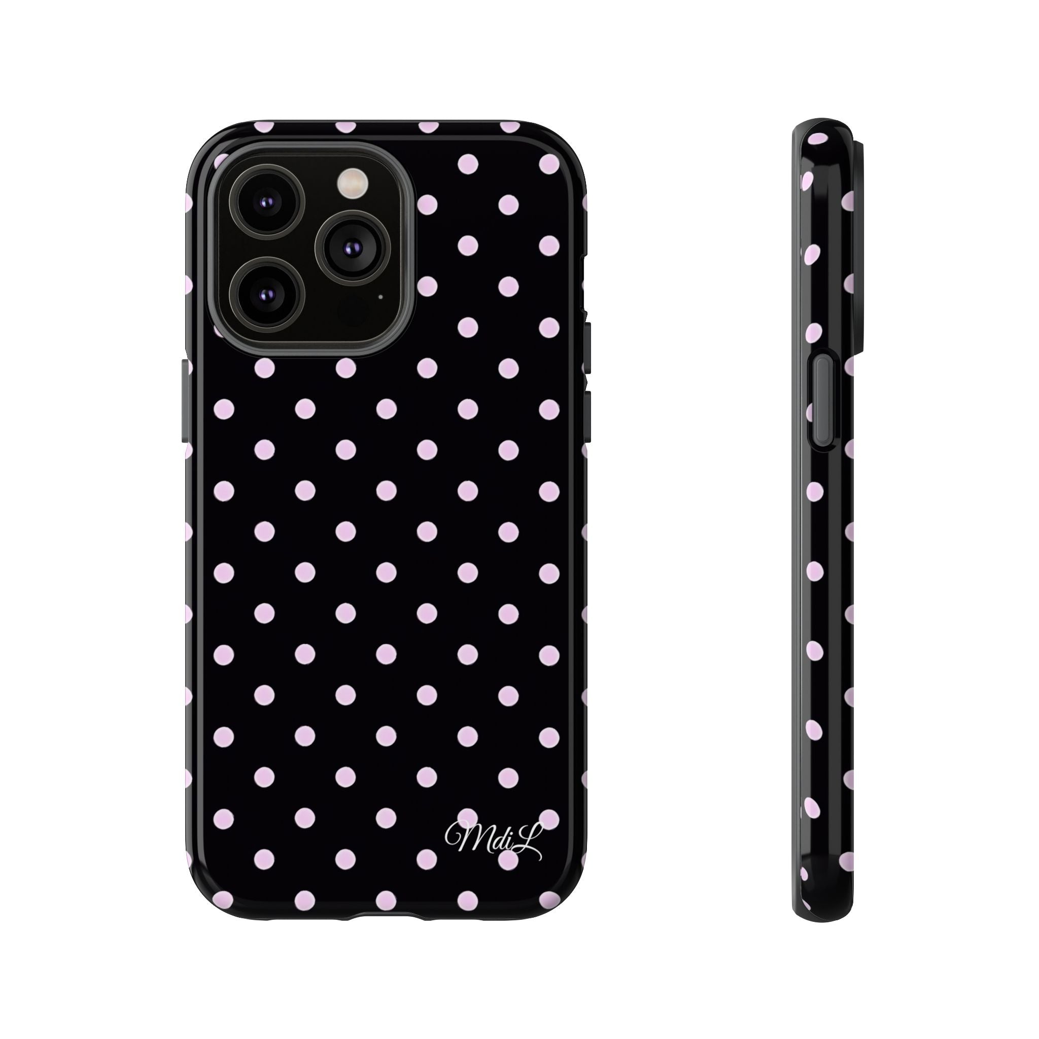 Polka Dots | Pink and Black - Mare di Luna