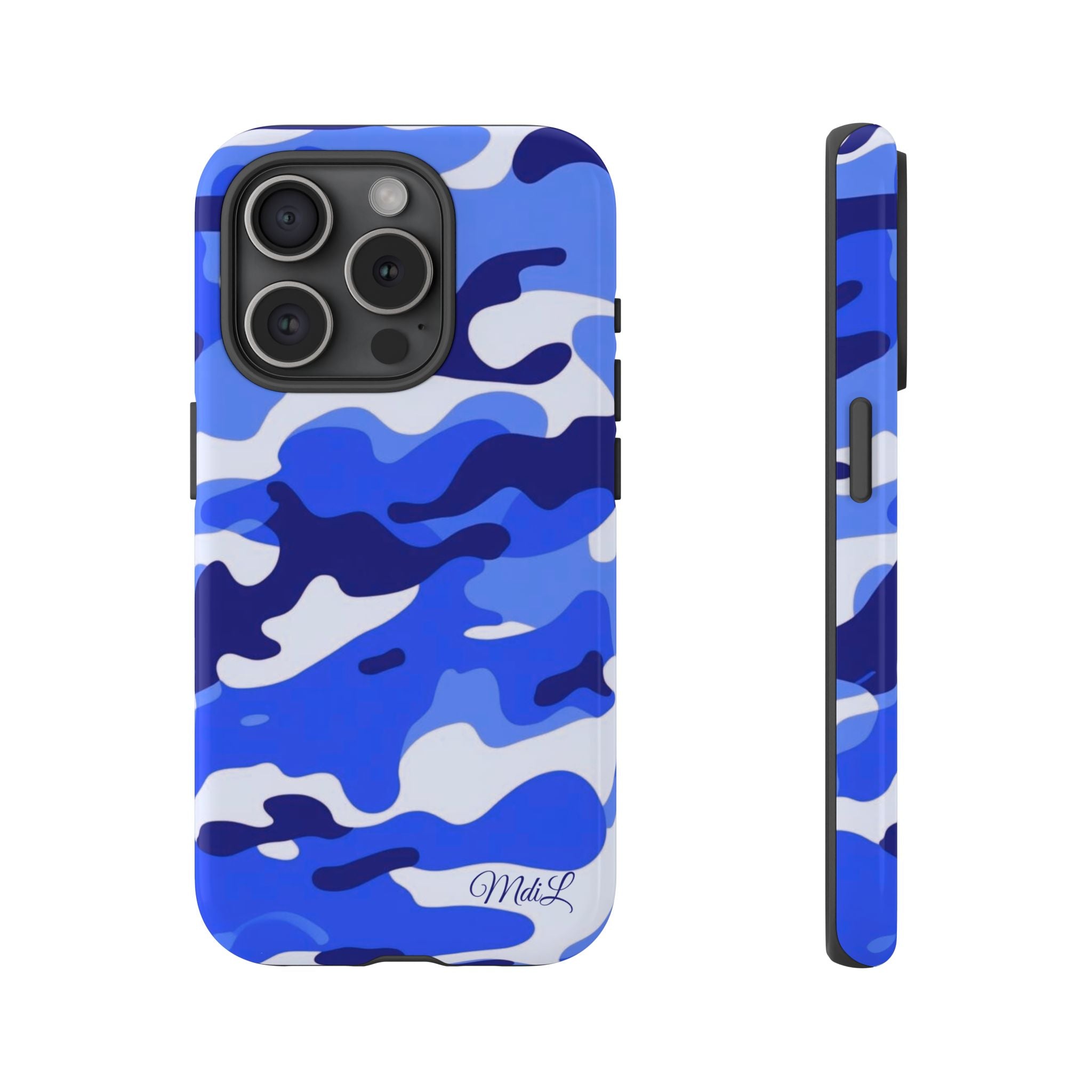 Blue Camo iPhone Case