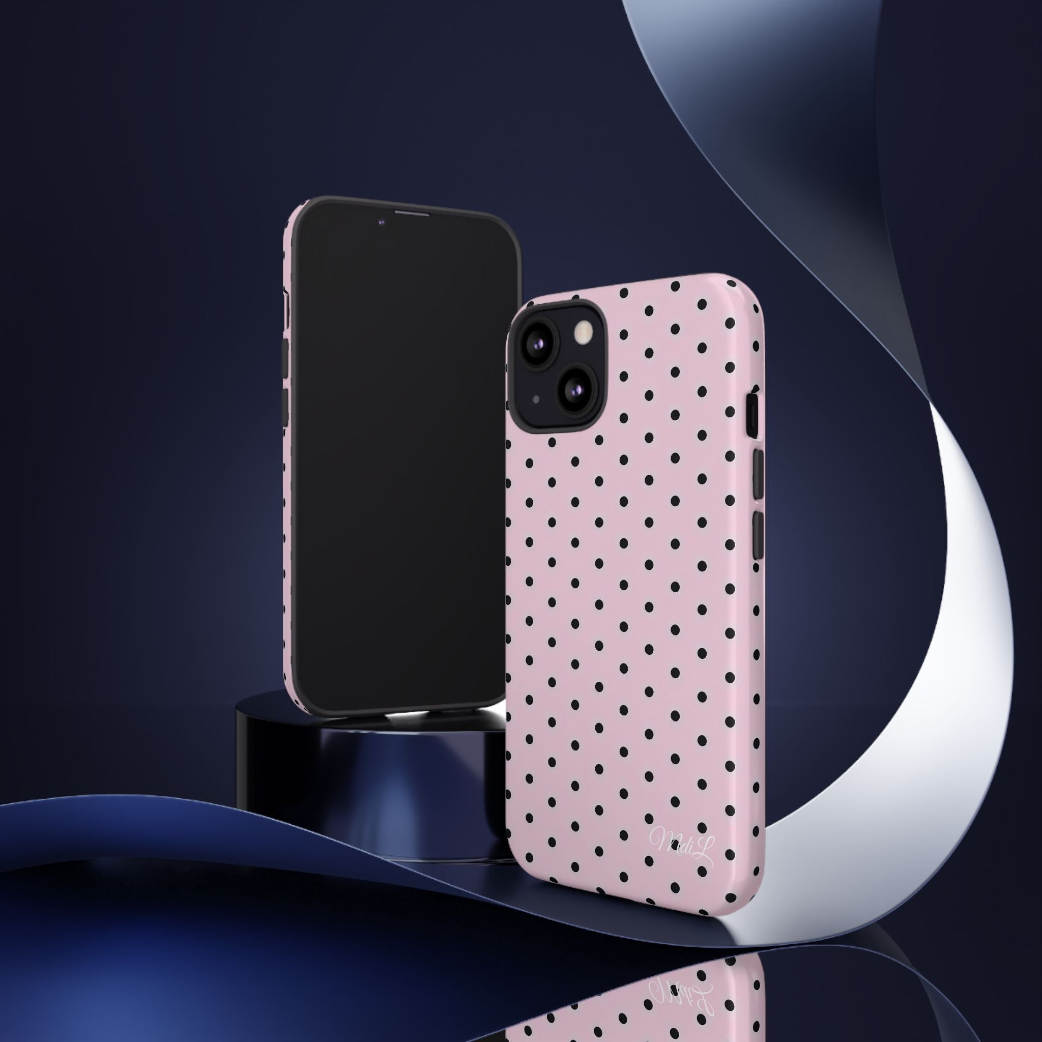 Polka Dots | Pink and Black - Mare di Luna