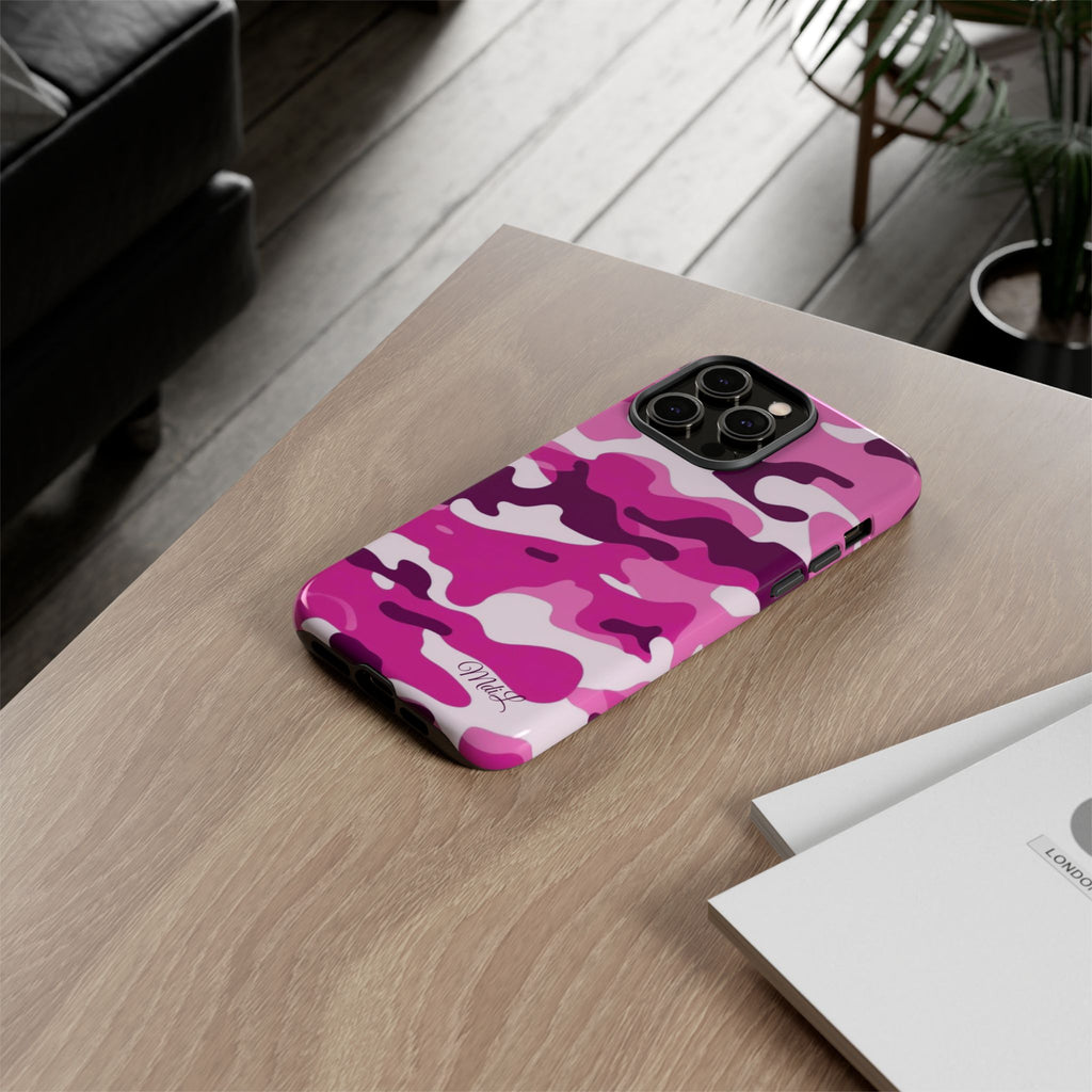 Magenta Camo iPhone Case