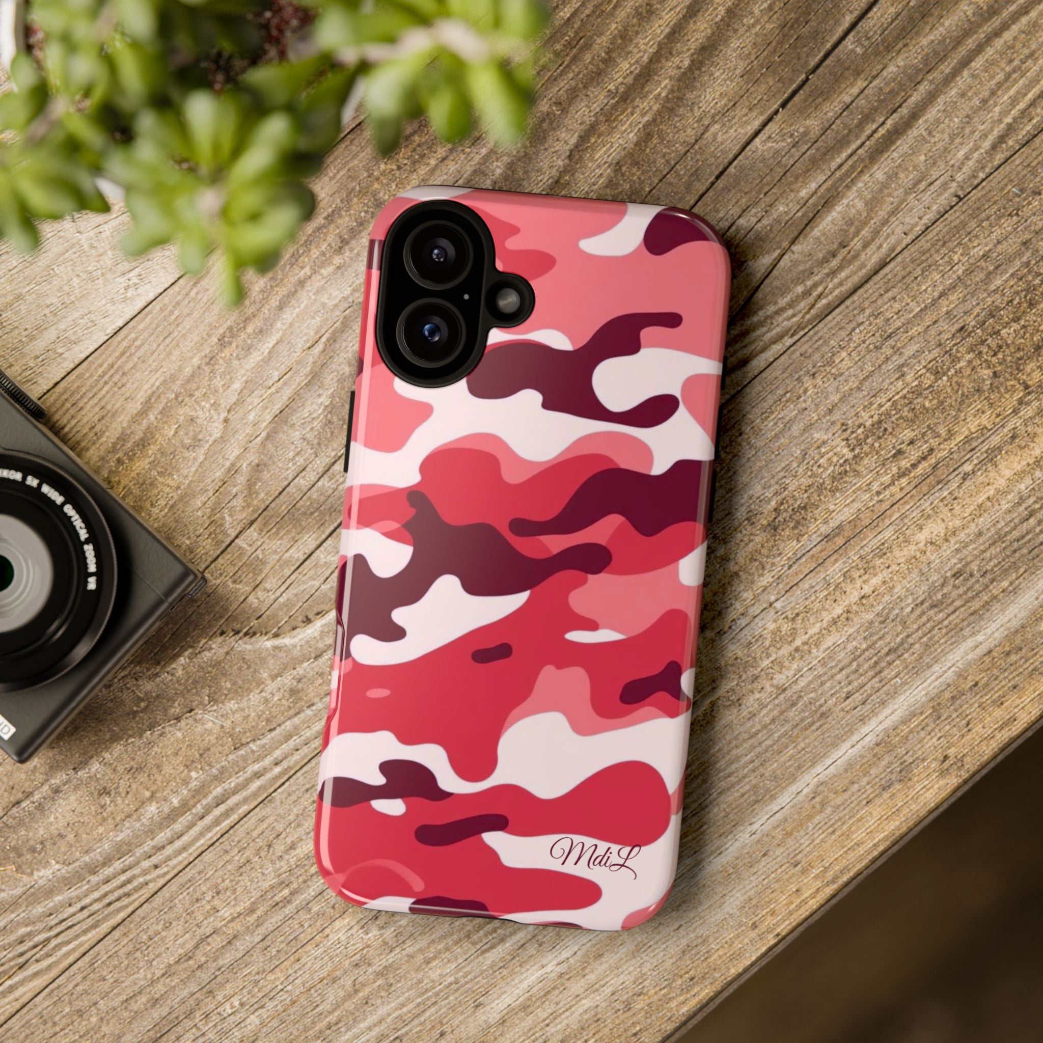 Red Camo iPhone Case